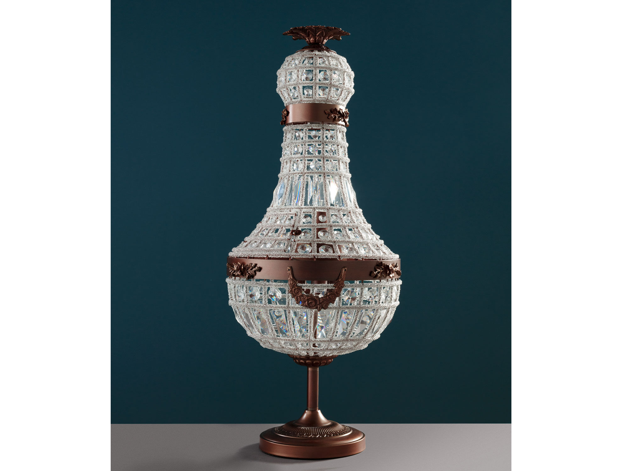 PR Home Gatsby Lampe à poser, 30 cm, céramique/textile