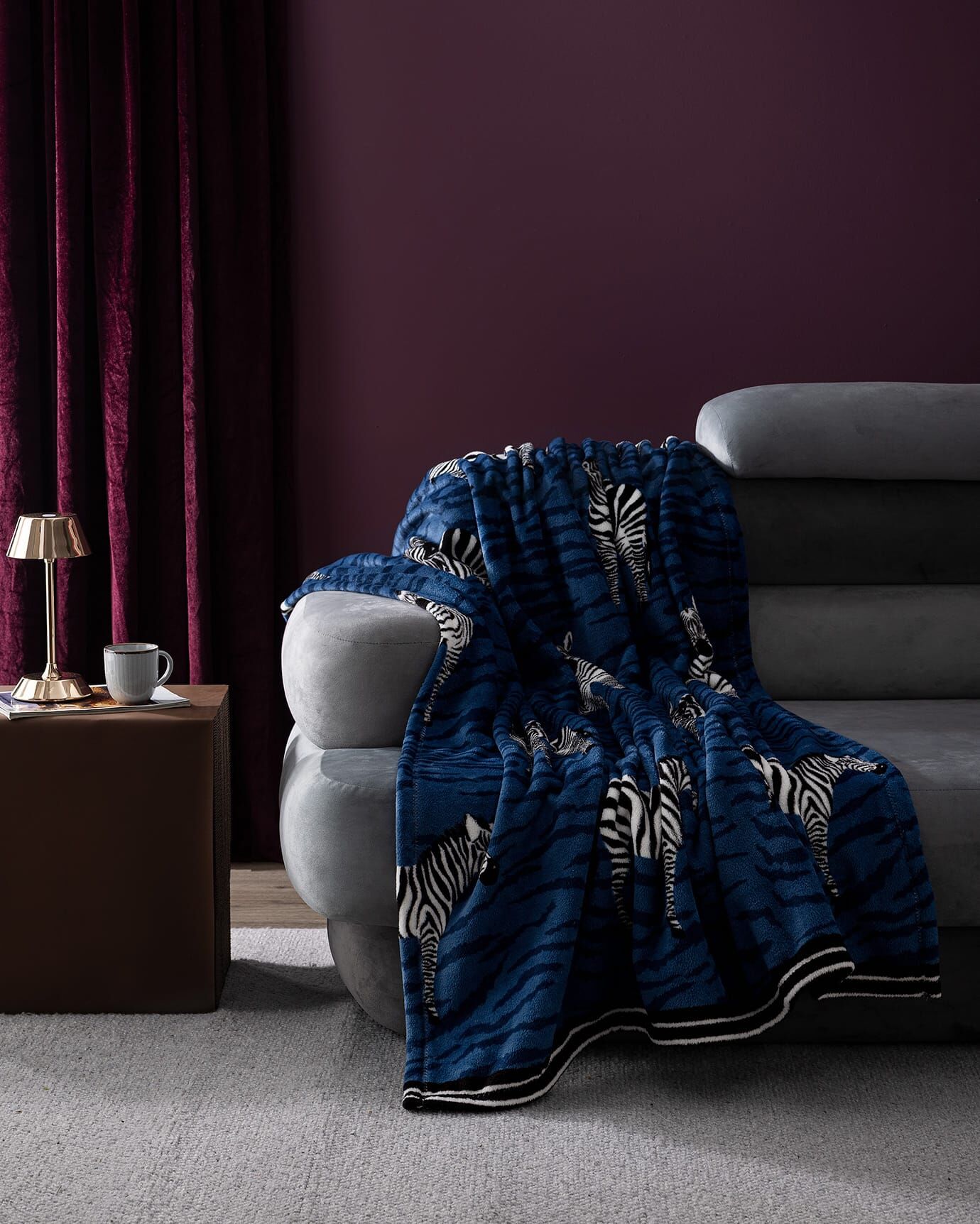 邦楽 warm blanket WONDERS Zebresse Welsoft Polar Baskılı Tv Battaniye - Turuncu Fiyat ve