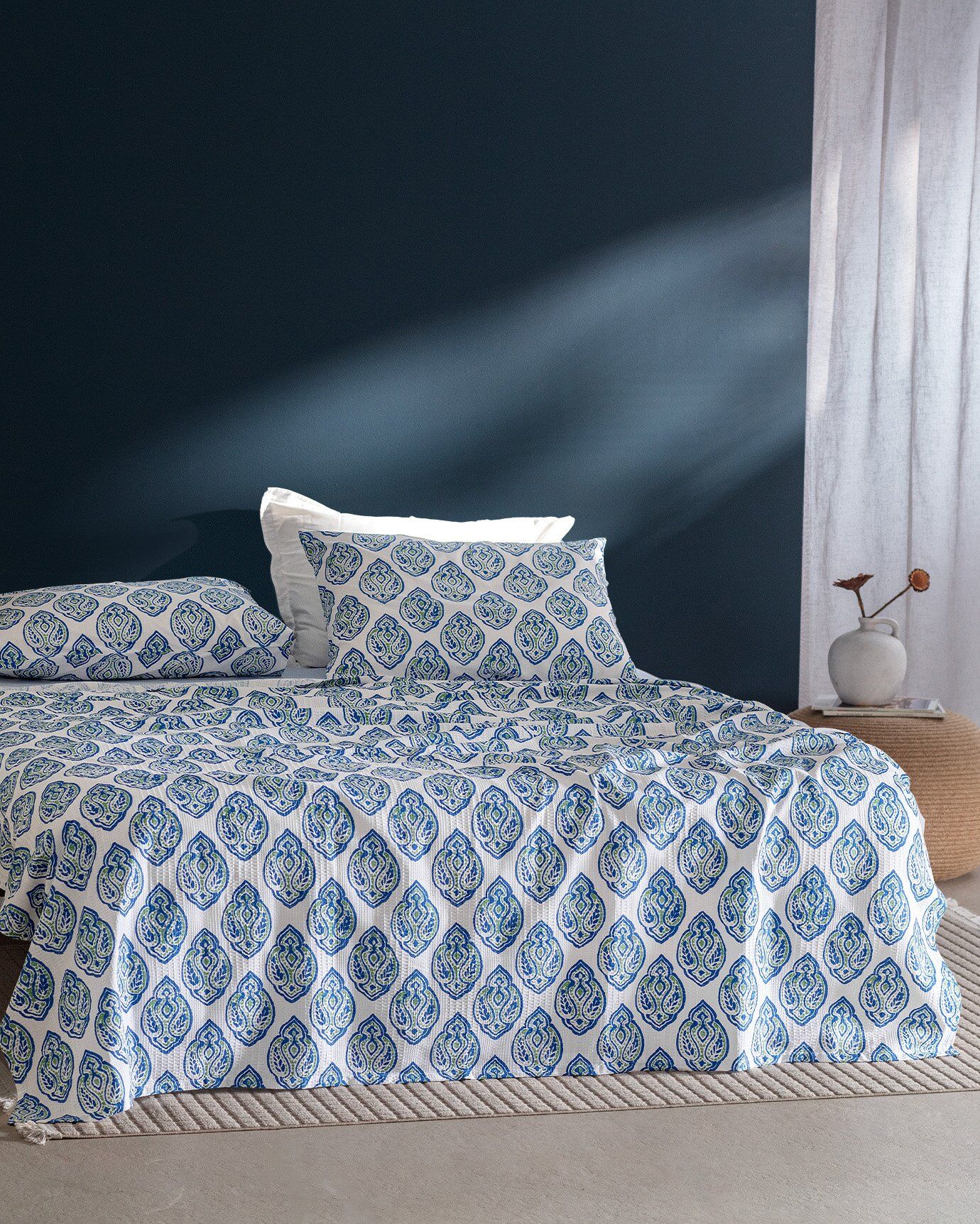 Searlas King Size Ecocell Baskılı Pike Takımı Fiyat ve Detayları