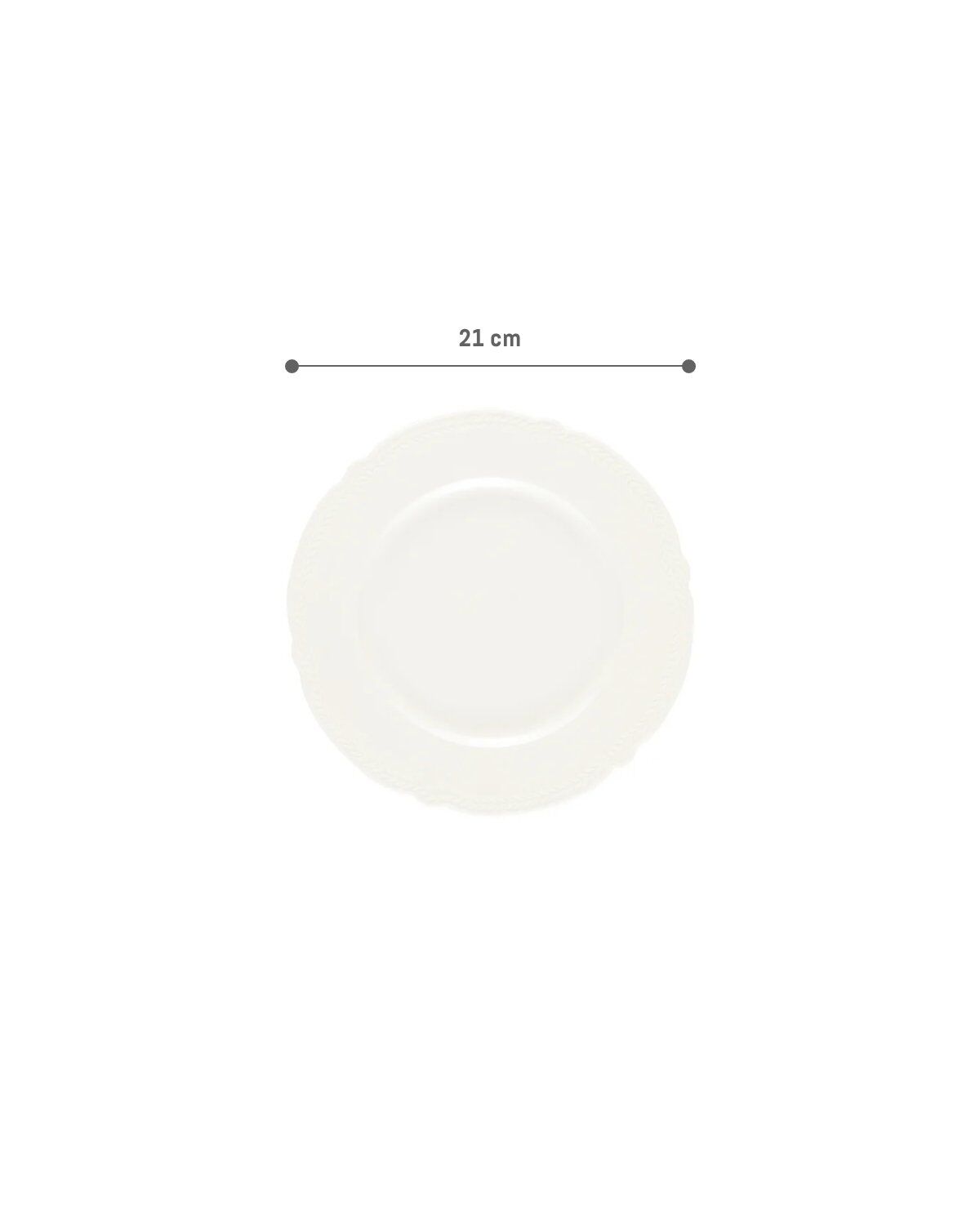 Spring Cake Plate - 21 cm - White Price and Details | Madame Coco