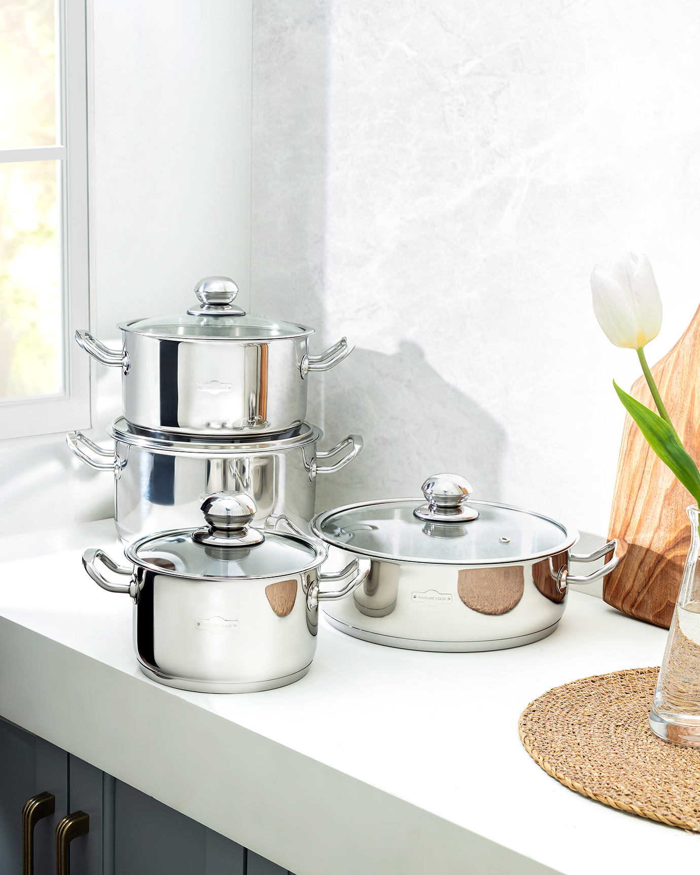 Orva 8 Pieces Cookware Set Price and Details | Madame Coco