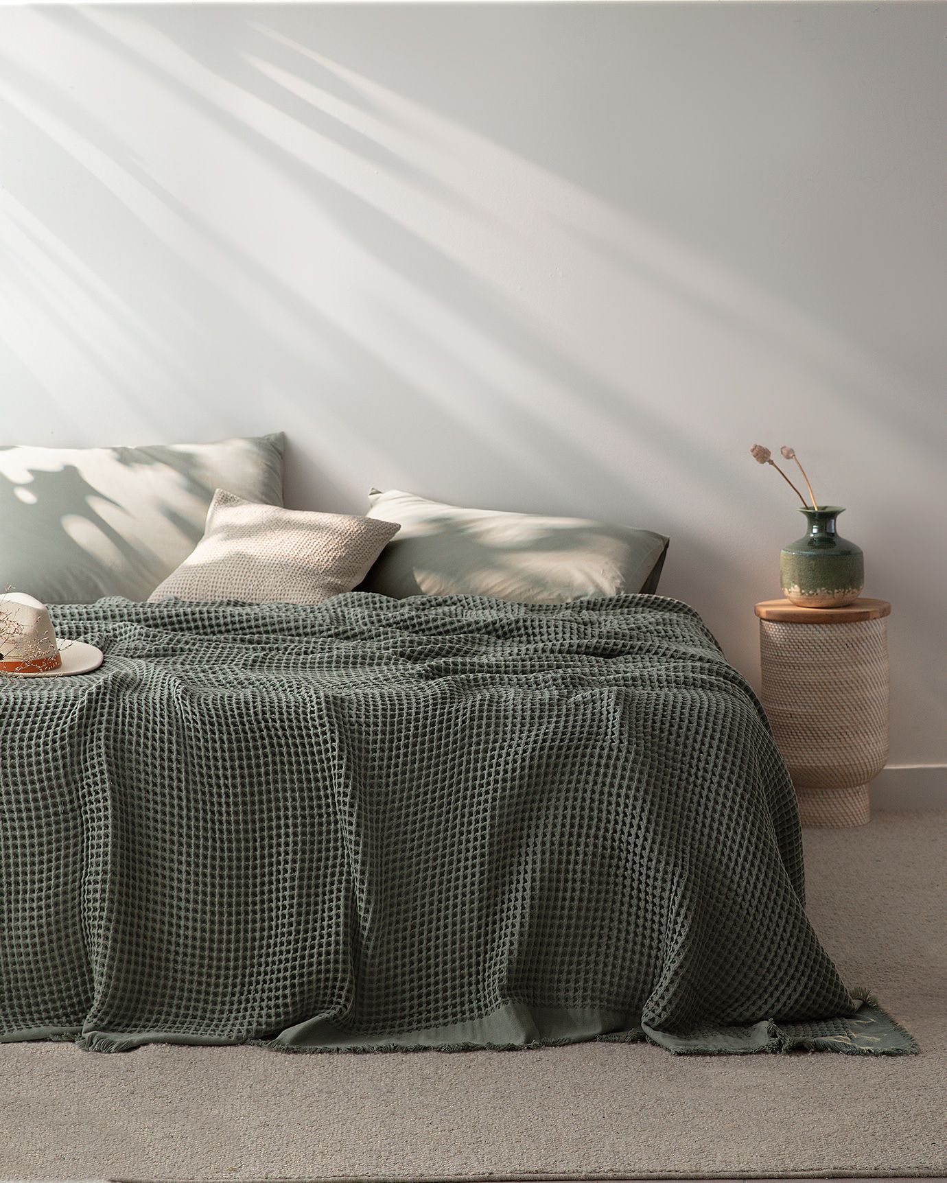 Beatrice Home Fashions Medallion Chenille-Tagesdecke, Doppelbett, In Lavendel – 100% Baumwolle, Mit Fransen