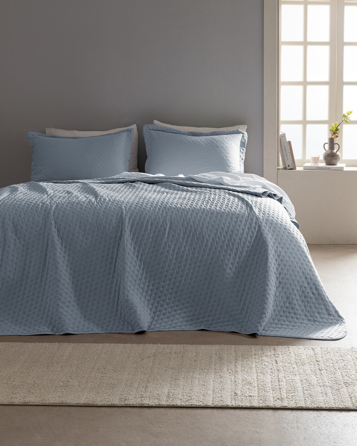 Rennes Çift Kişilik Yatak Örtüsü - İndigo Fiyat ve Detayları