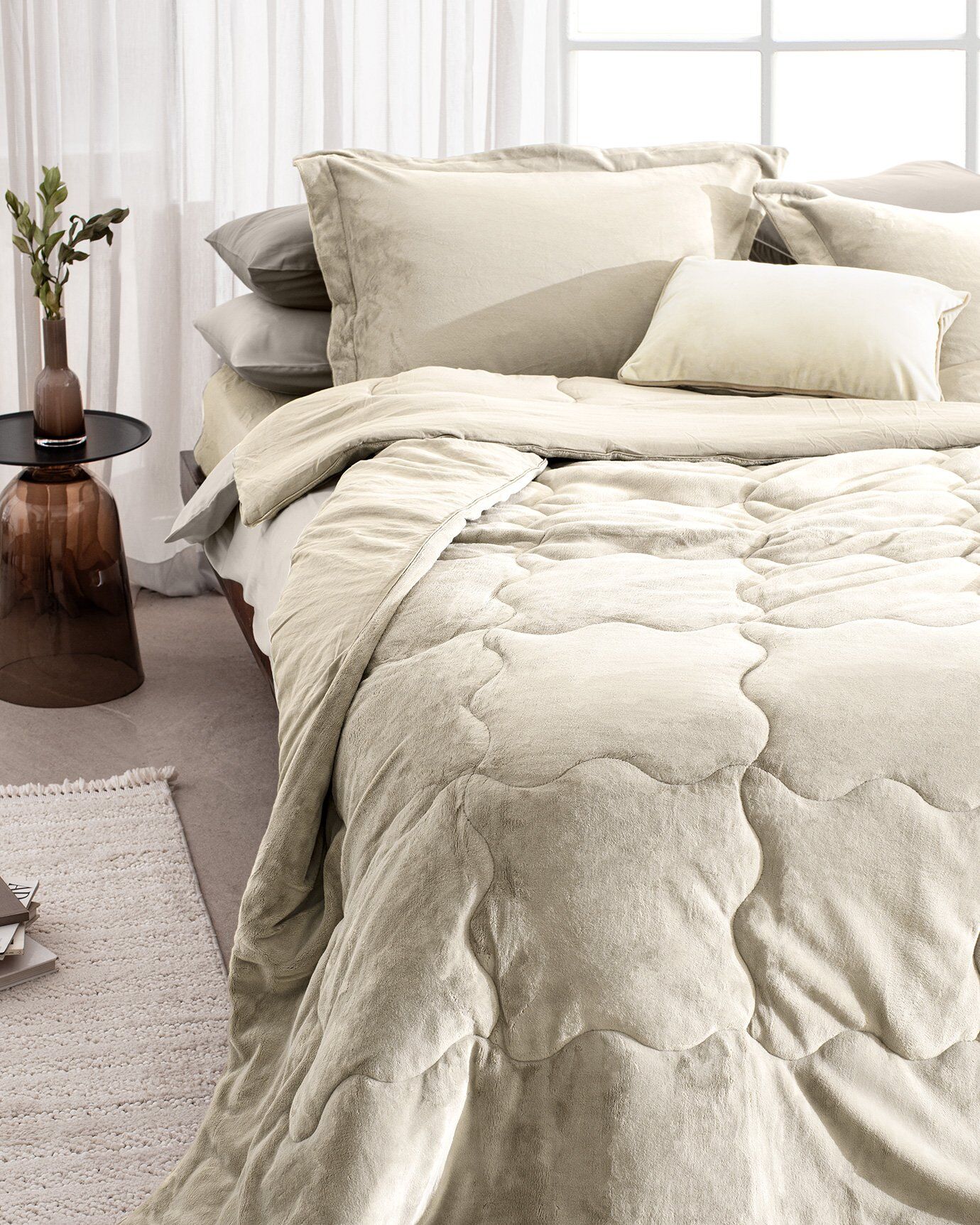 Kaira King Size Comforter Set - Beige Price and Details | Madame Coco