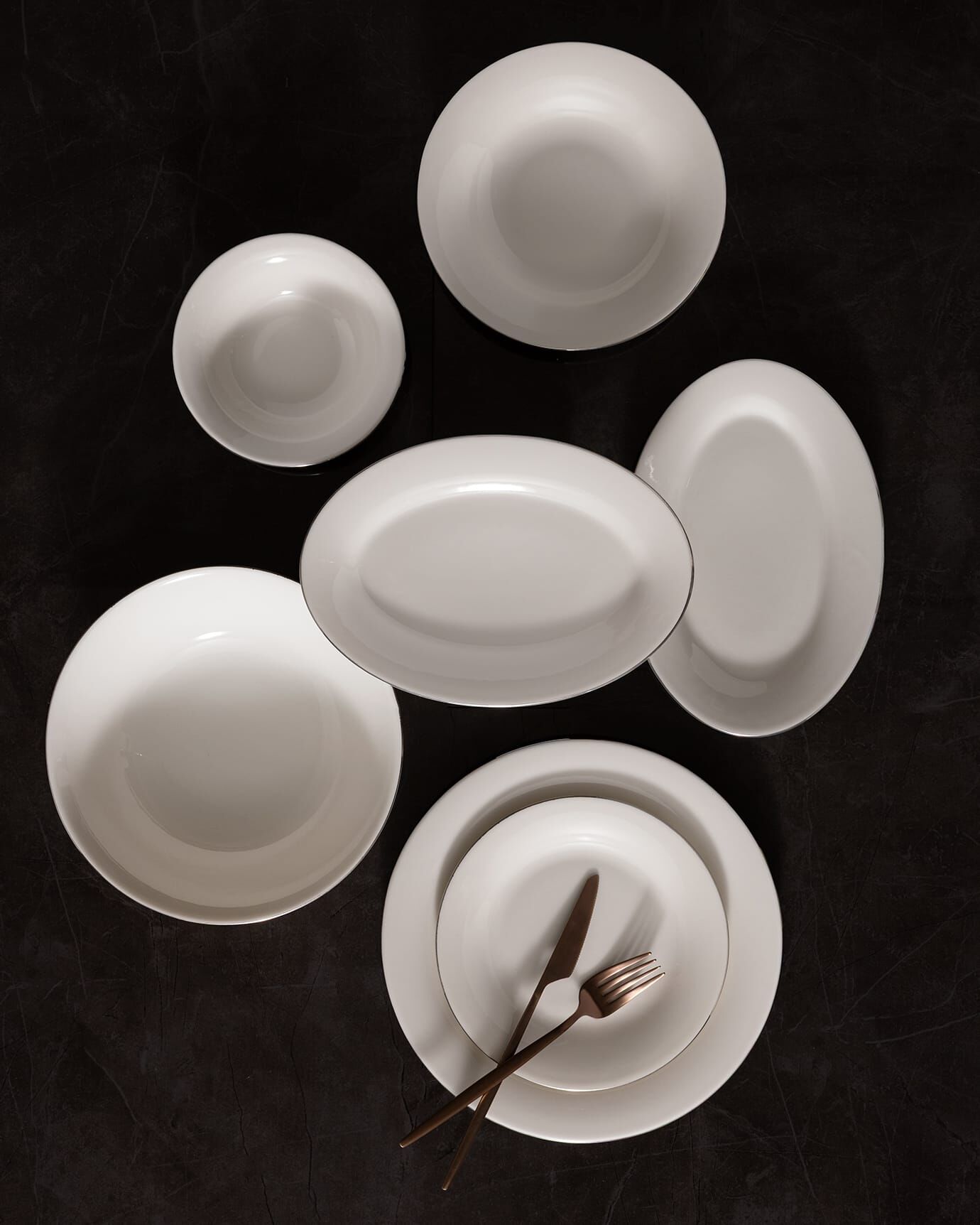 Solara 27 Piece Dinner Set for 6 Persons - White/Silver Price and