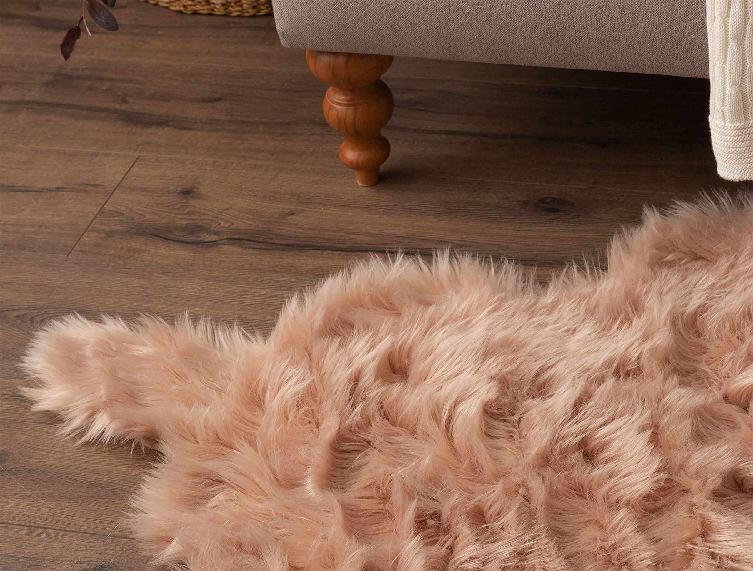 Leila Sheepskin - Powder - 60x90 cm - 1