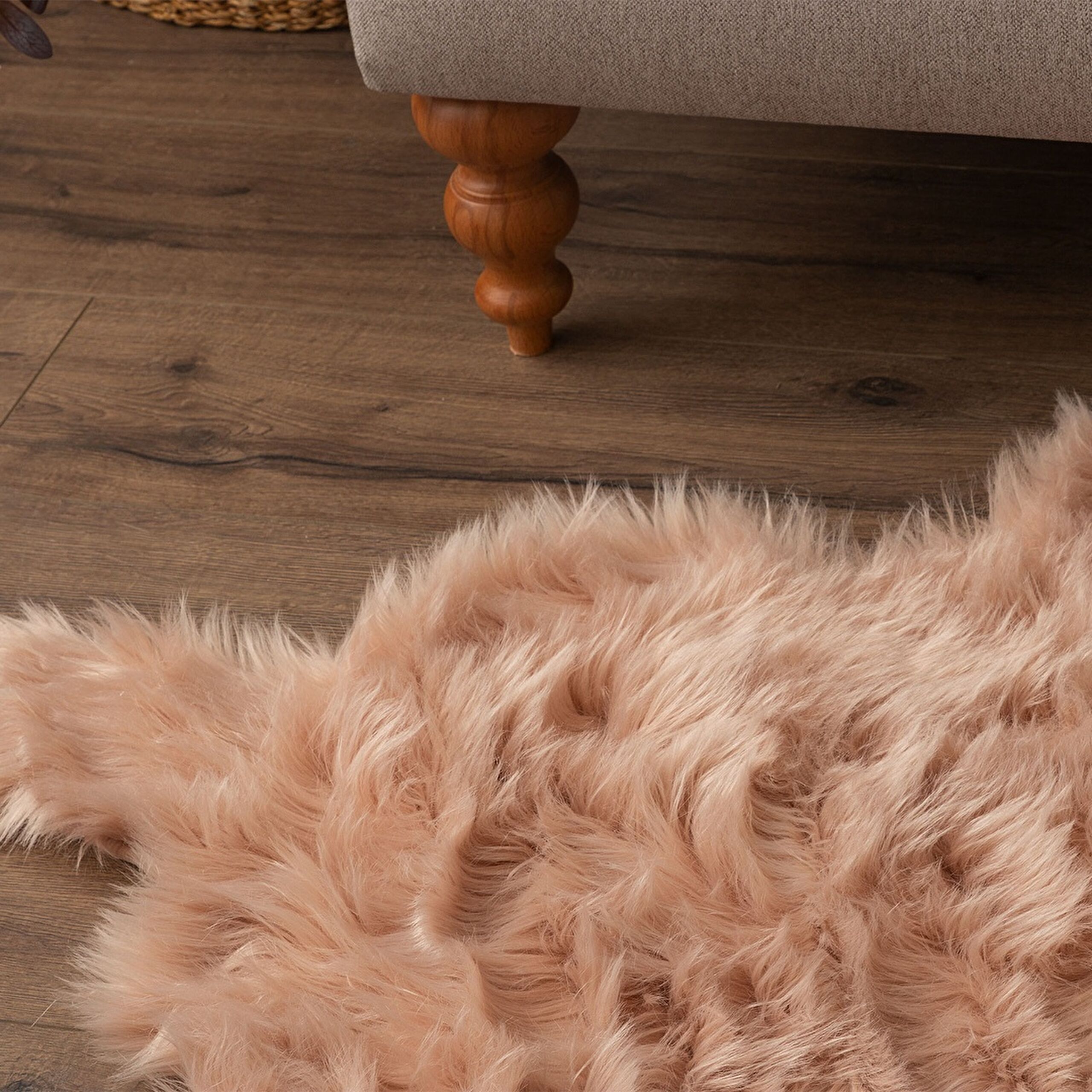 Peau de Mouton Leila - Poudre - 60x90 cm - 1