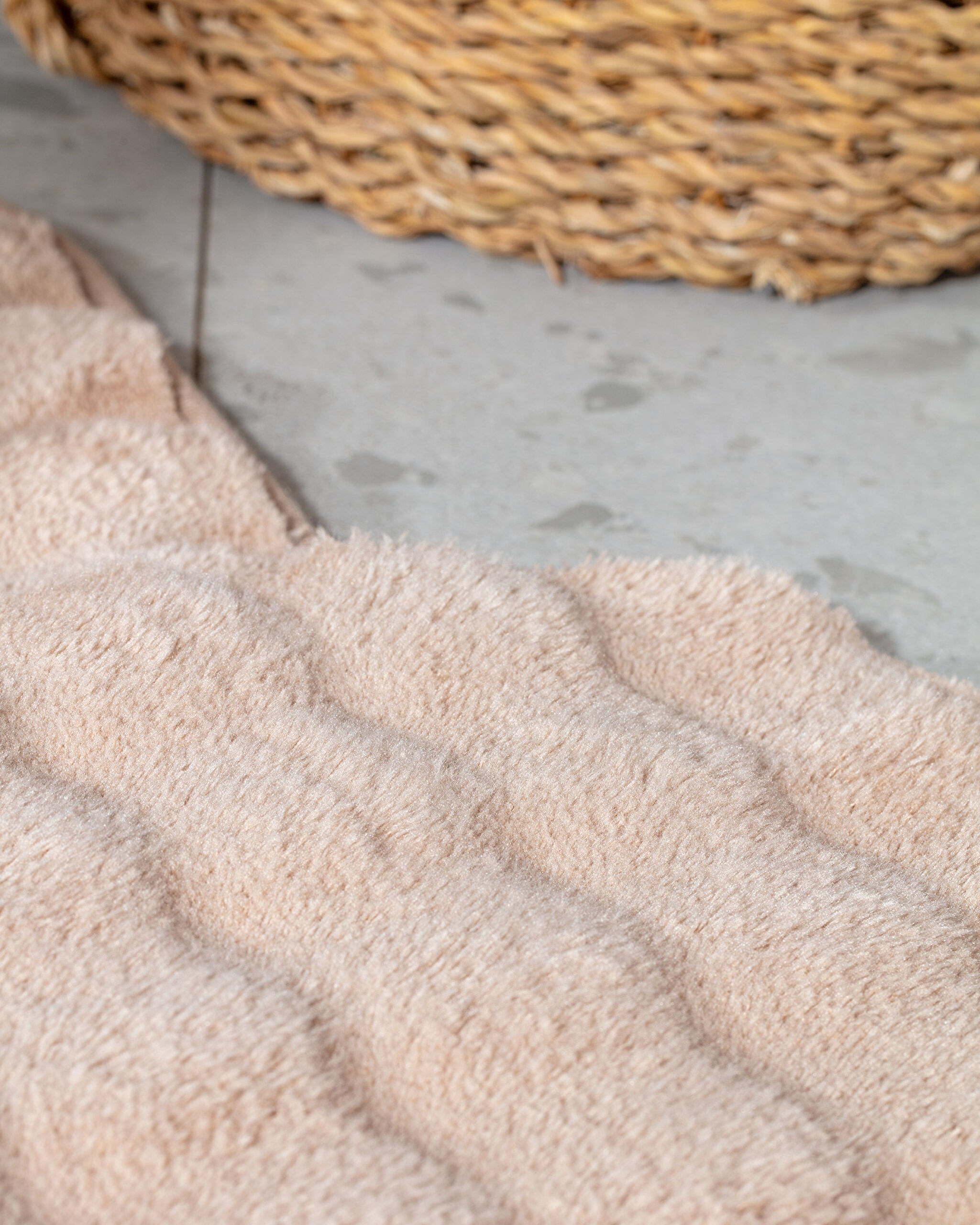 Reflet Bubble 2-Piece Bath Mat - Beige - 3