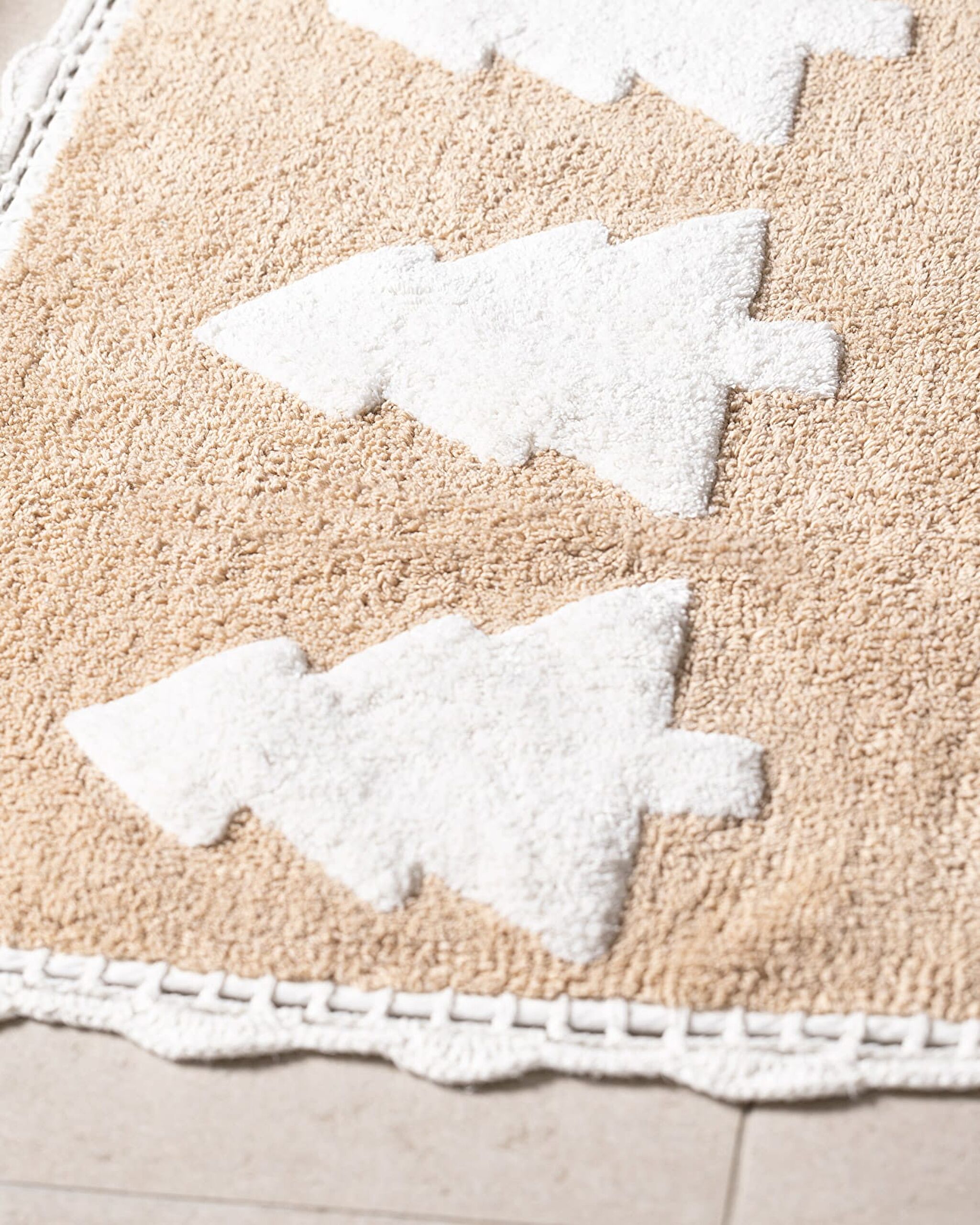 Lumièrematin Bath Mat - White/Beige - 50x80 cm - 1