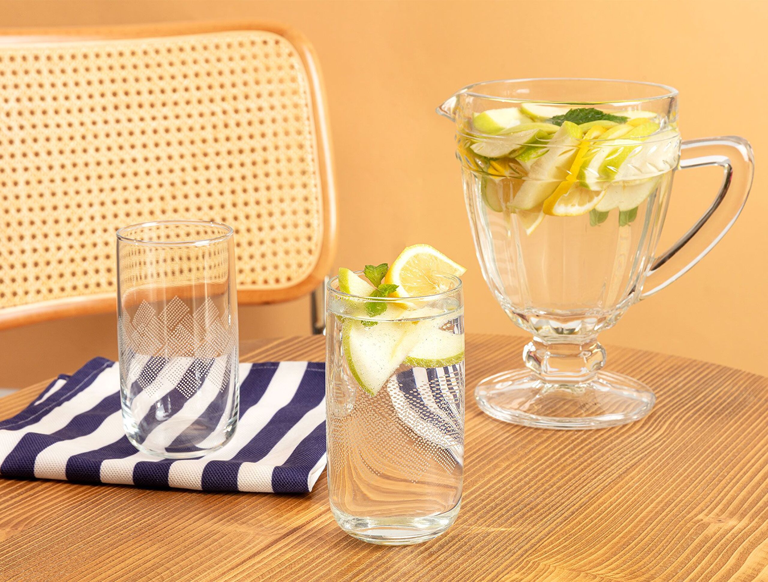 White Rugs Musette Lot de 4 verres à boissons gazeuses - 365 ml - 0