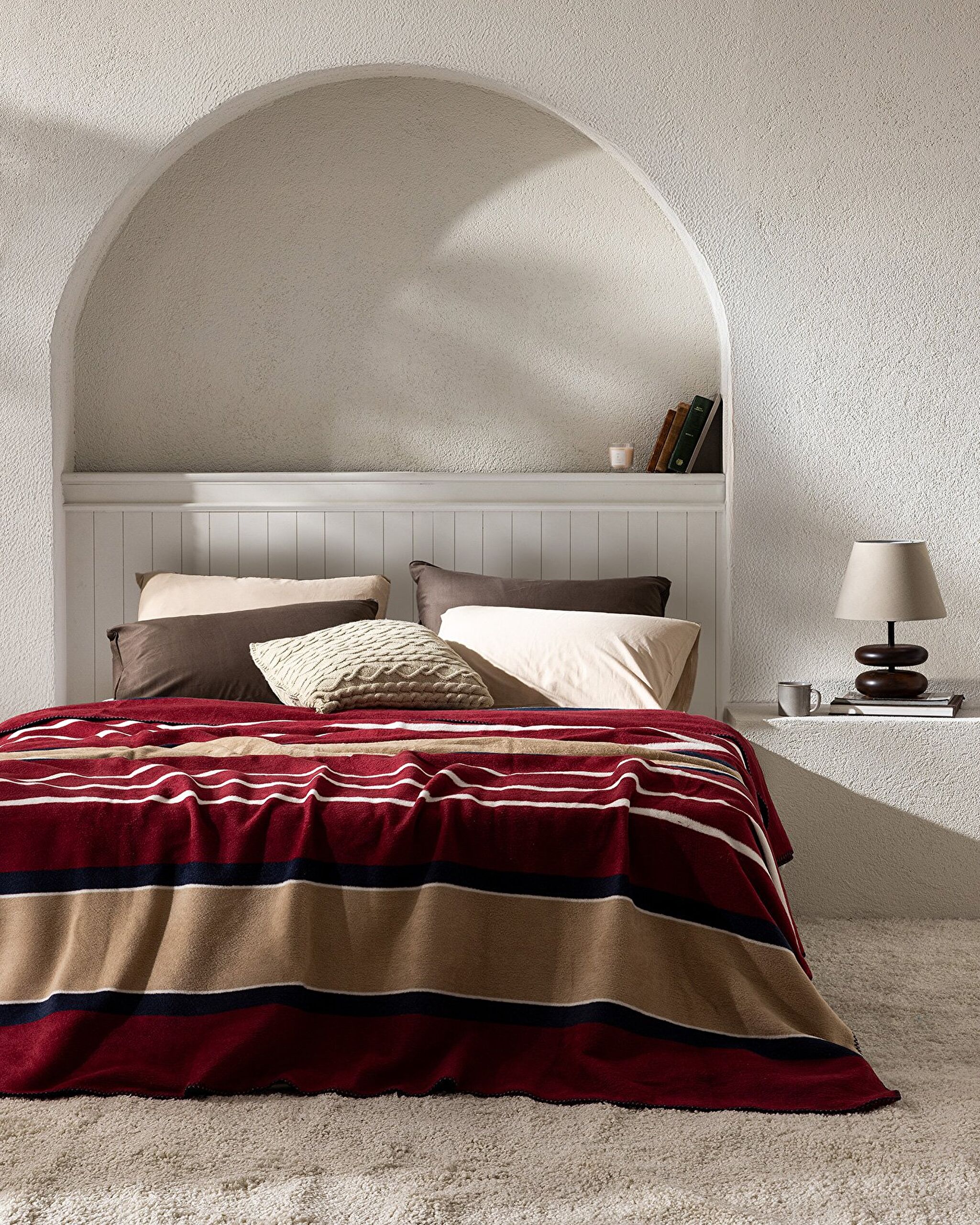 ⁠ Βαμβακερή Κουβέρτα Lozere Jacquard_0}