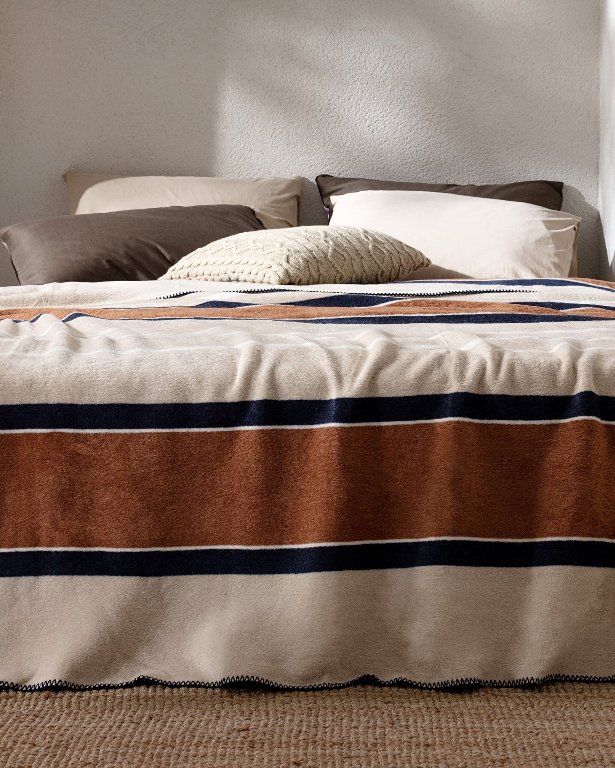 ⁠ Βαμβακερή Κουβέρτα Lozere Jacquard_1}