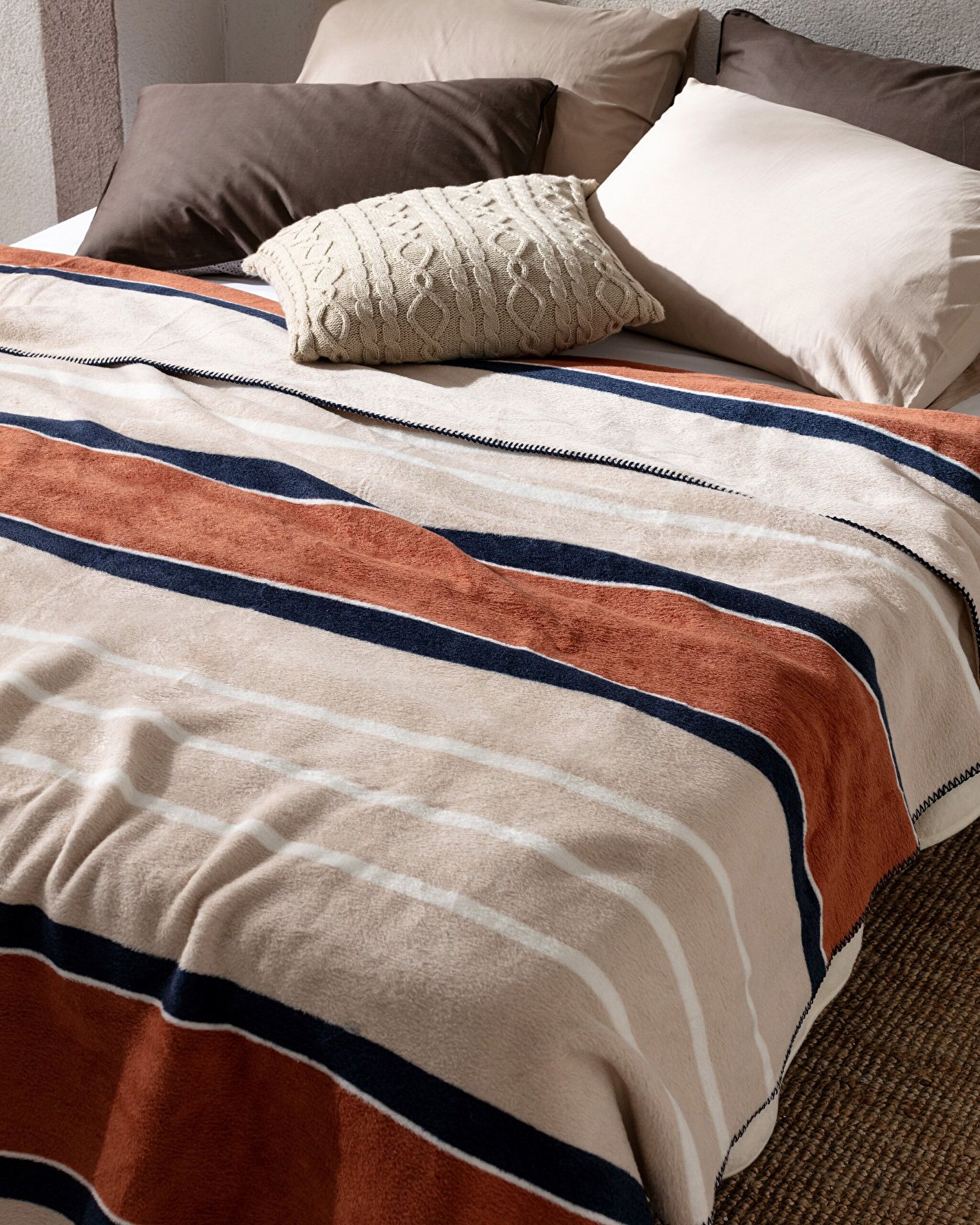 ⁠ Βαμβακερή Κουβέρτα Lozere Jacquard_3}