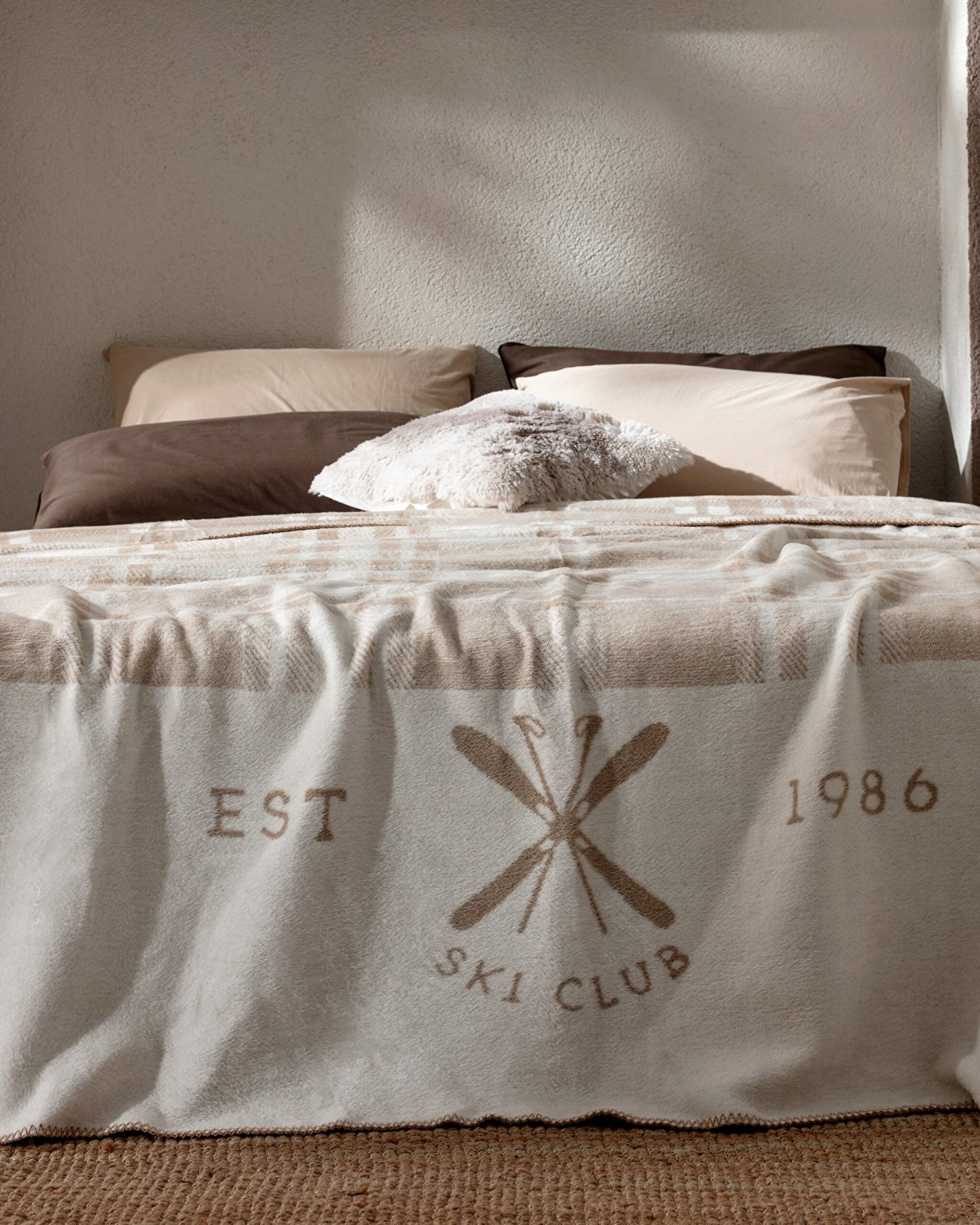⁠ Βαμβακερή Κουβέρτα Cluny Jacquard_1}