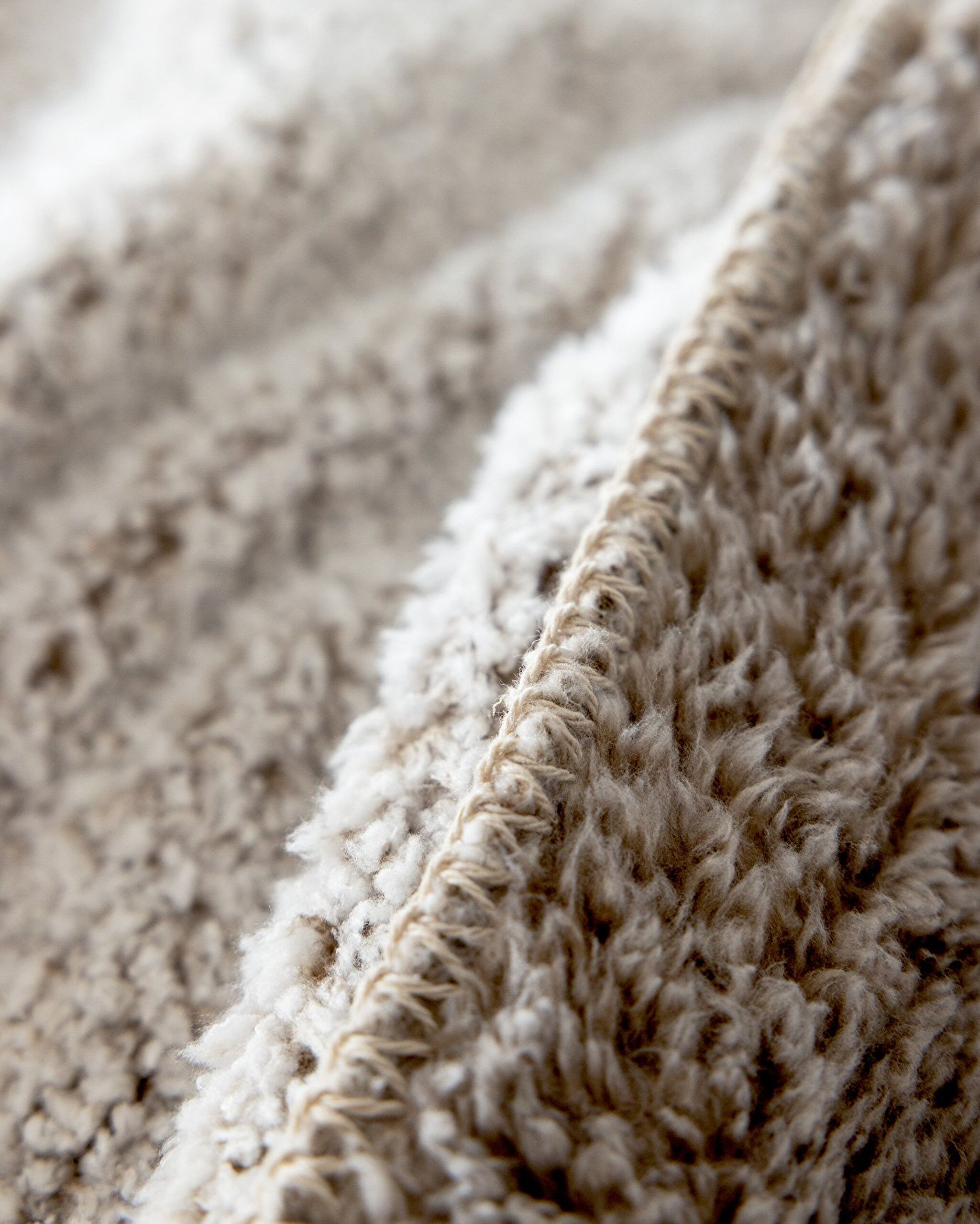 Couverture Sherpa Double Nord - Beige - 5