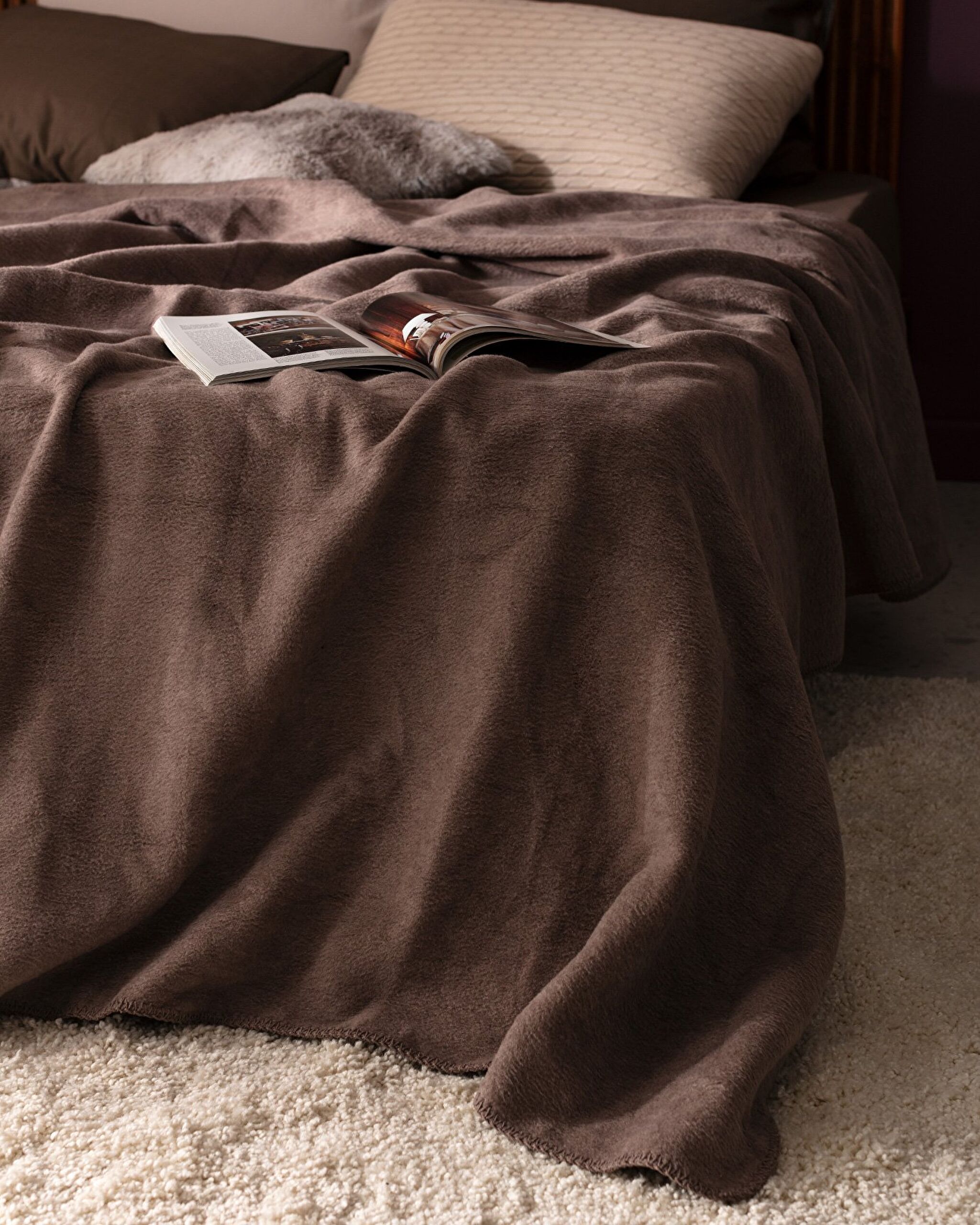 ⁠ Βαμβακερή Κουβέρτα Plain Jacquard_1}
