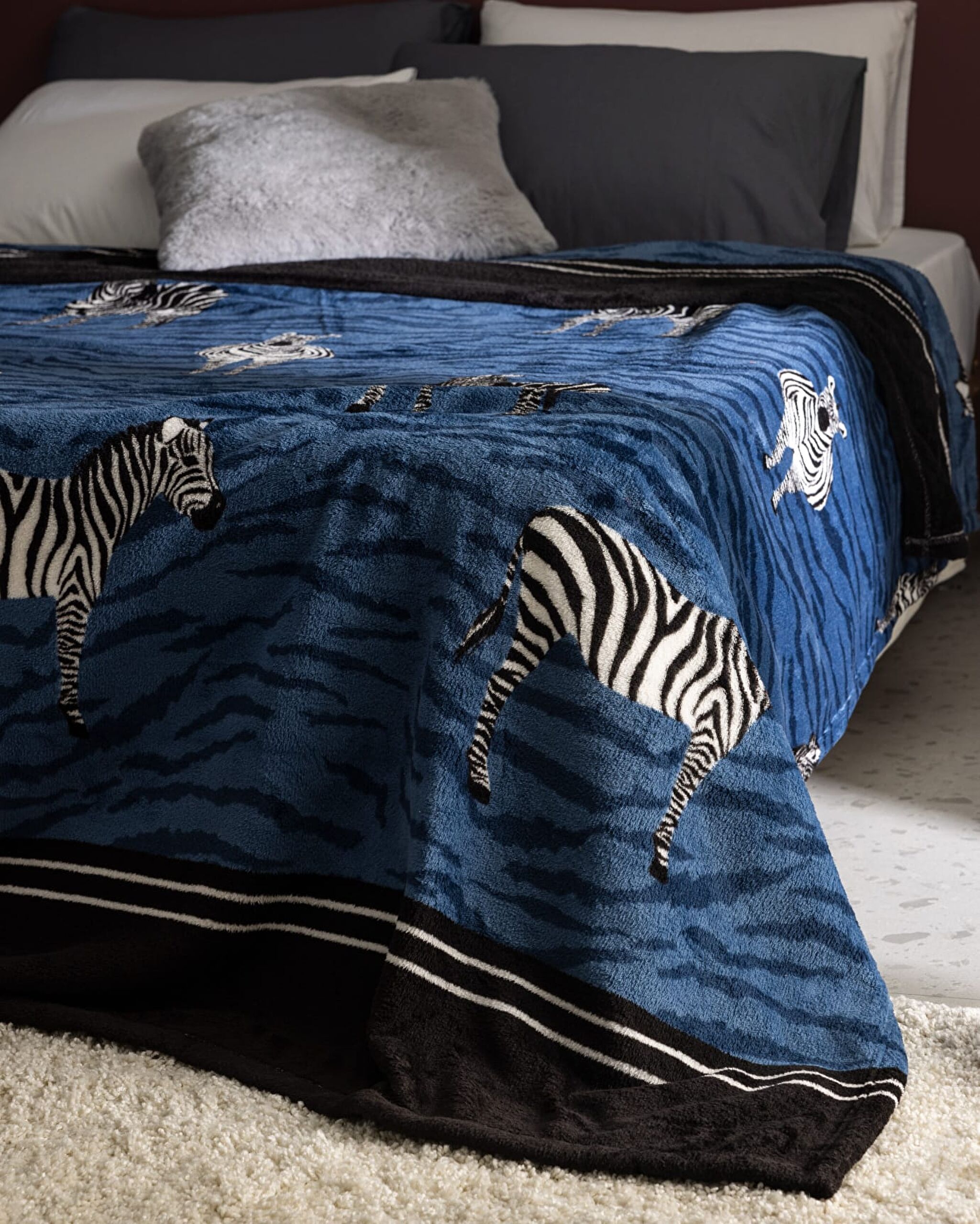 بطانية زيبريس ويلسوفت مطبوعة - 1