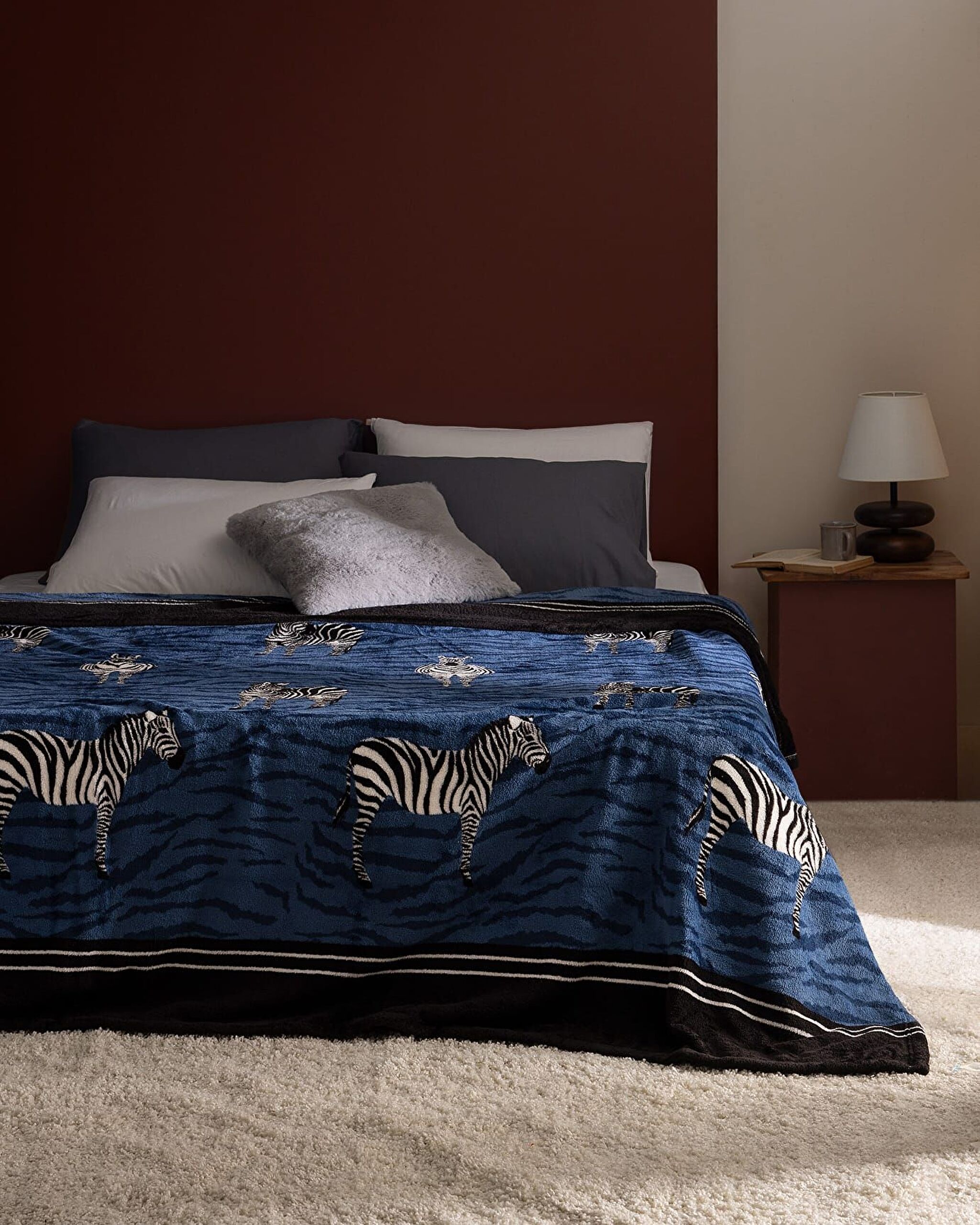 بطانية زيبريس ويلسوفت مطبوعة - 0