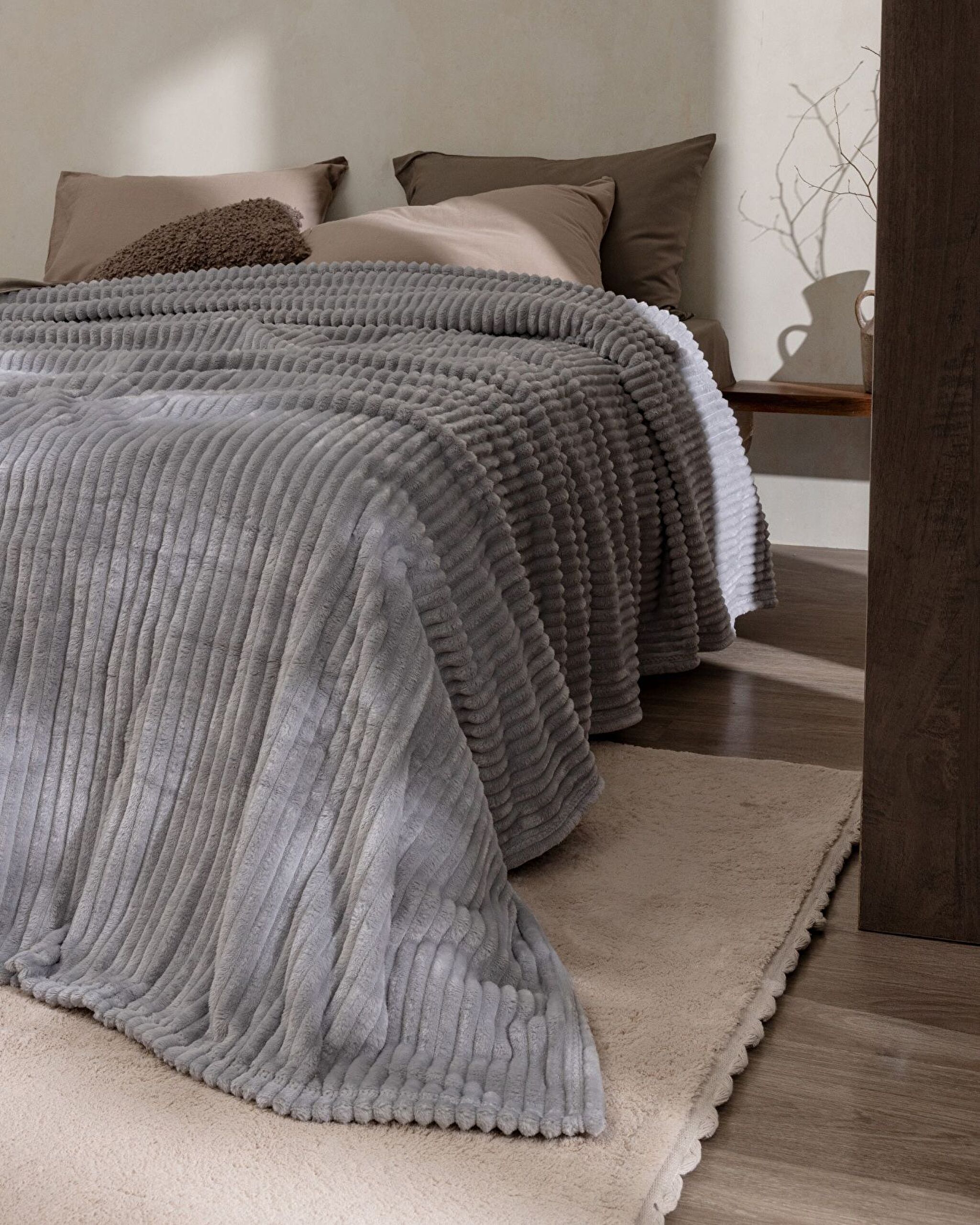 Corbeau Wellsoft Düz  Battaniye - 2