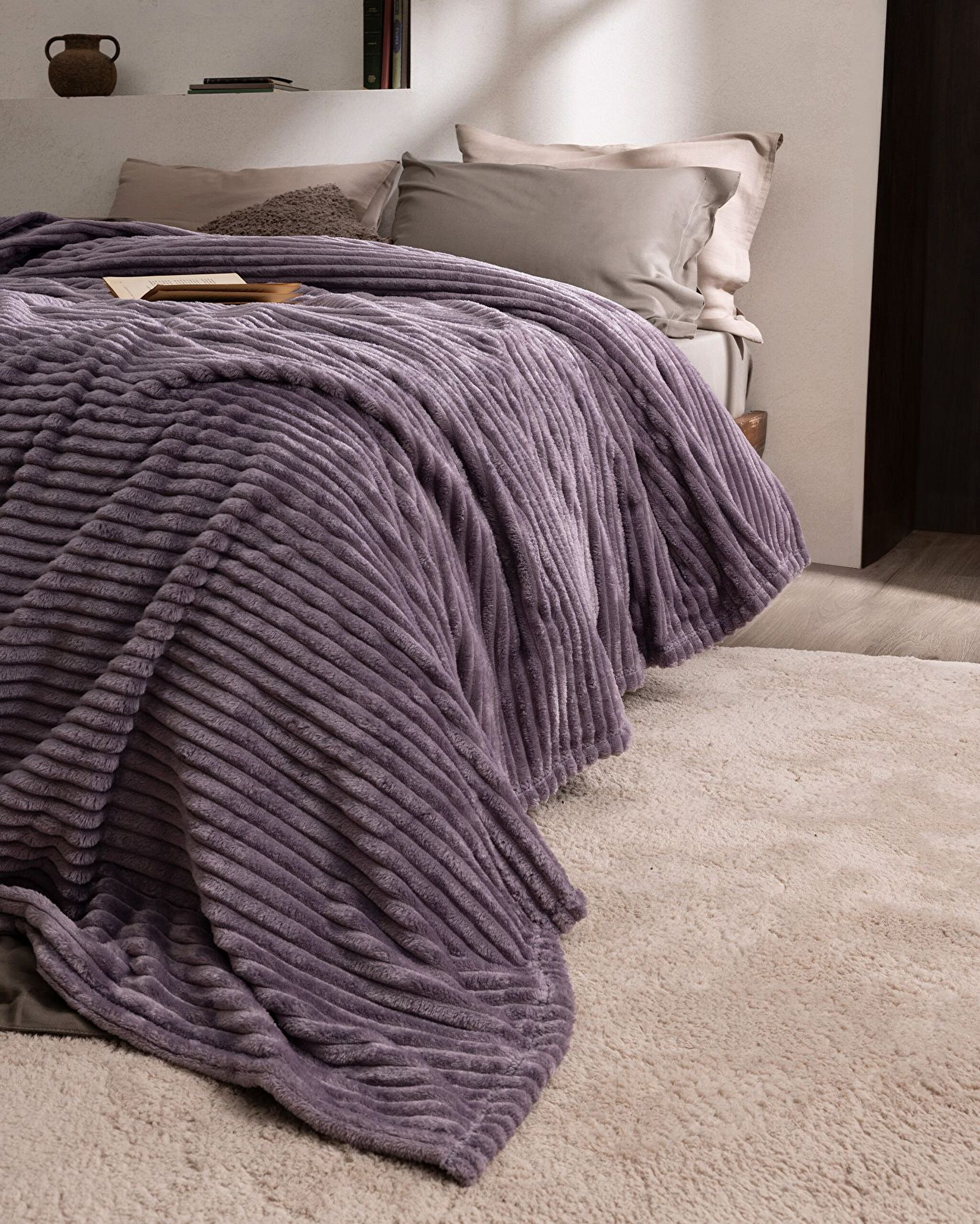 Corbeau Wellsoft Düz  Battaniye - 2