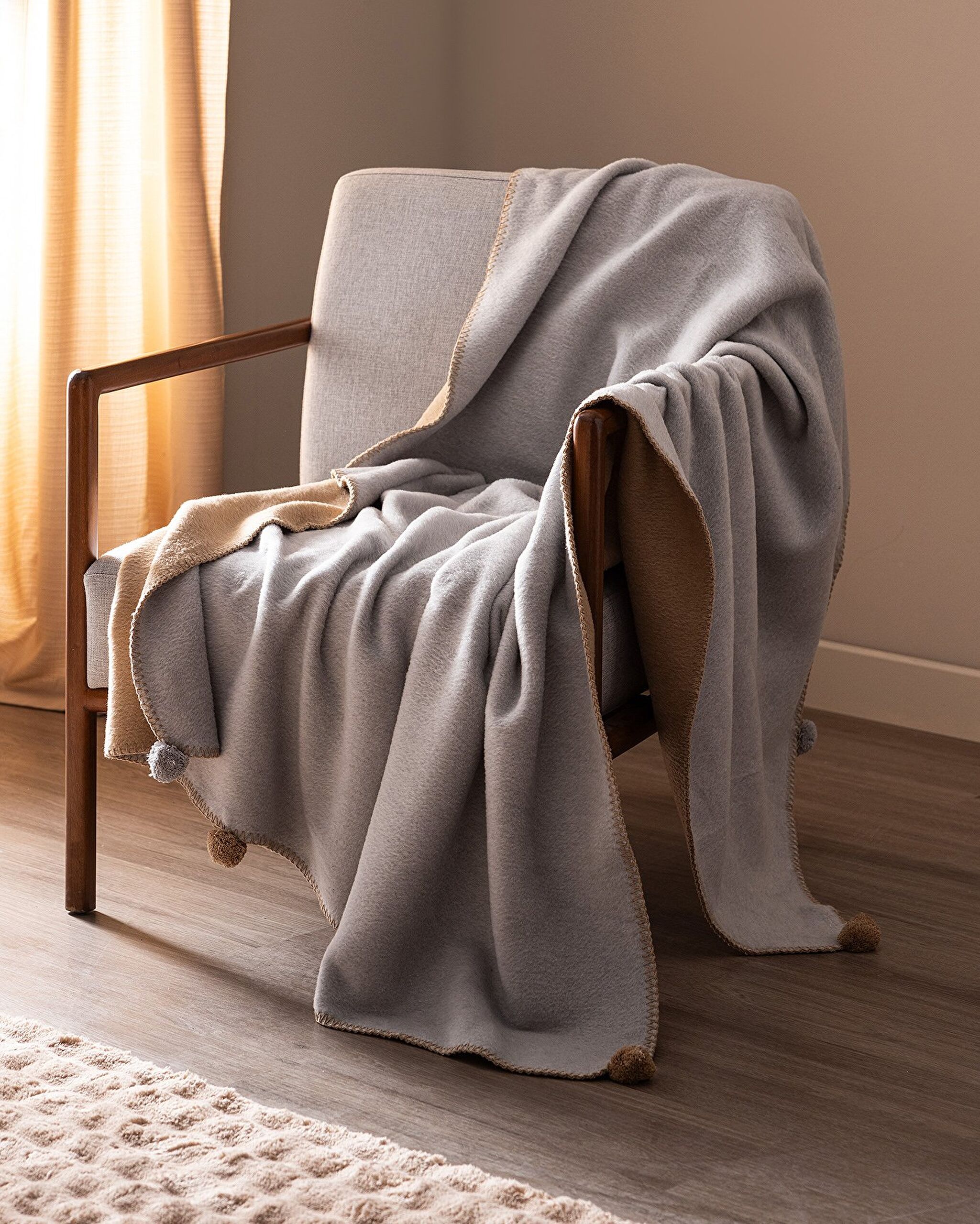 ⁠ Βαμβακερή Κουβέρτα Foche Jacquard_0}