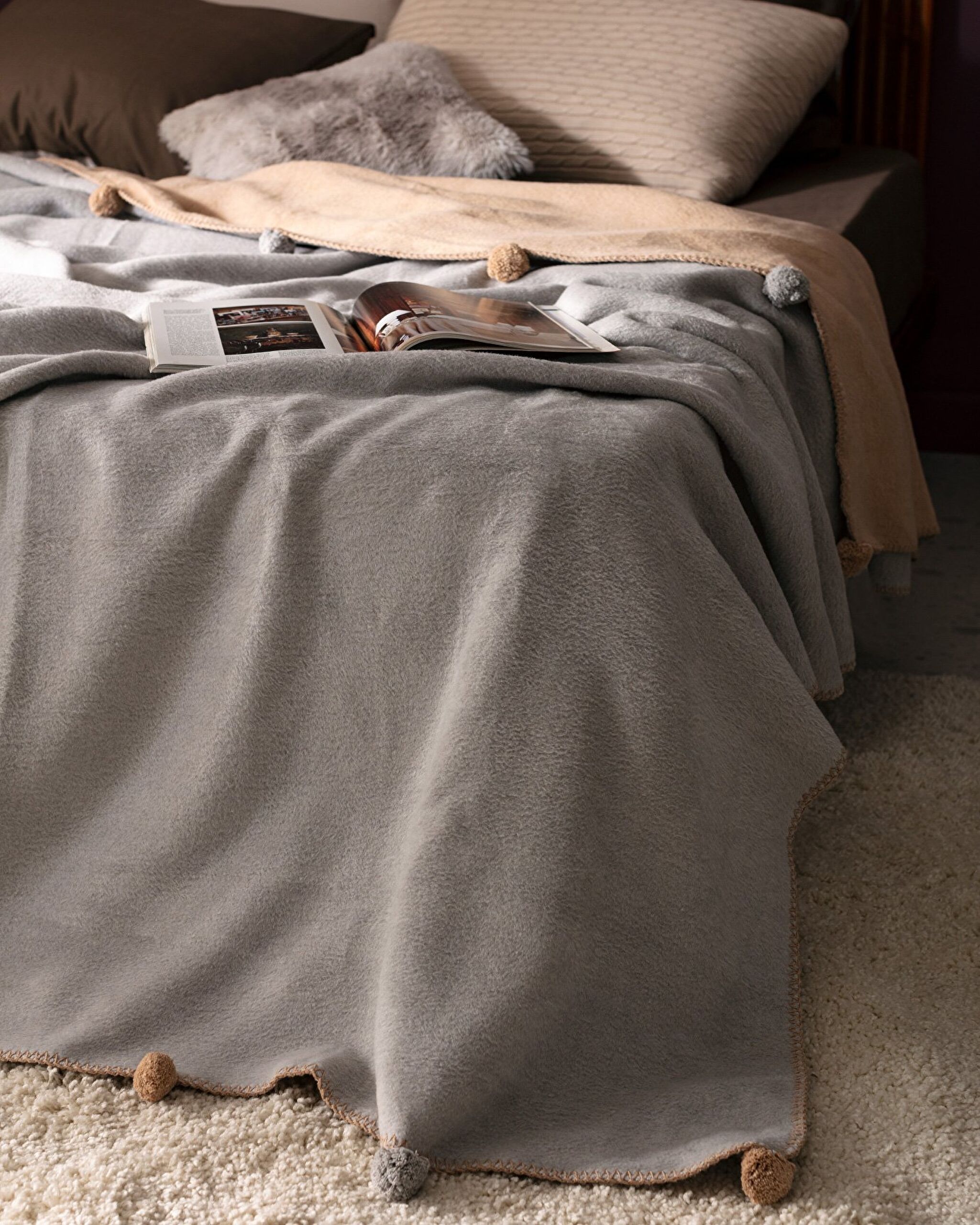 ⁠ Βαμβακερή Κουβέρτα Foche Jacquard_1}