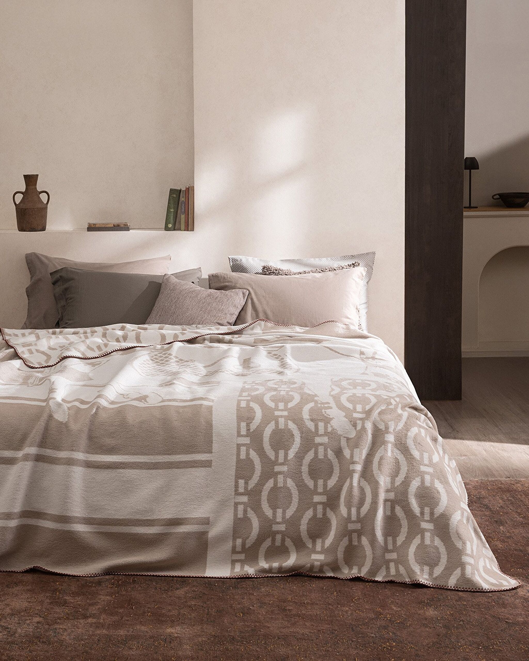 Rouven Jakarlı Pamuklu Battaniye - 0