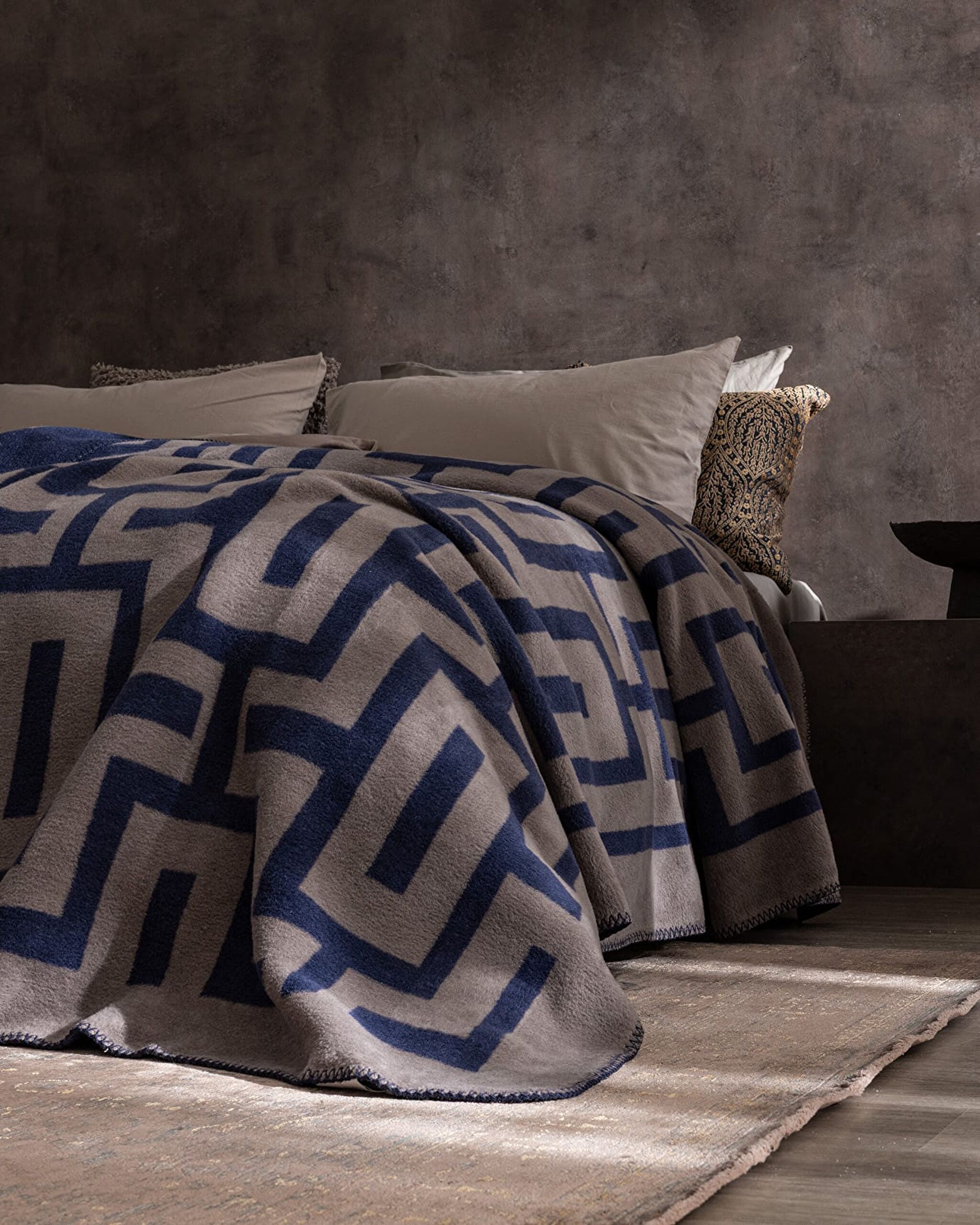 Corveau Jakarlı Pamuklu Battaniye - 2