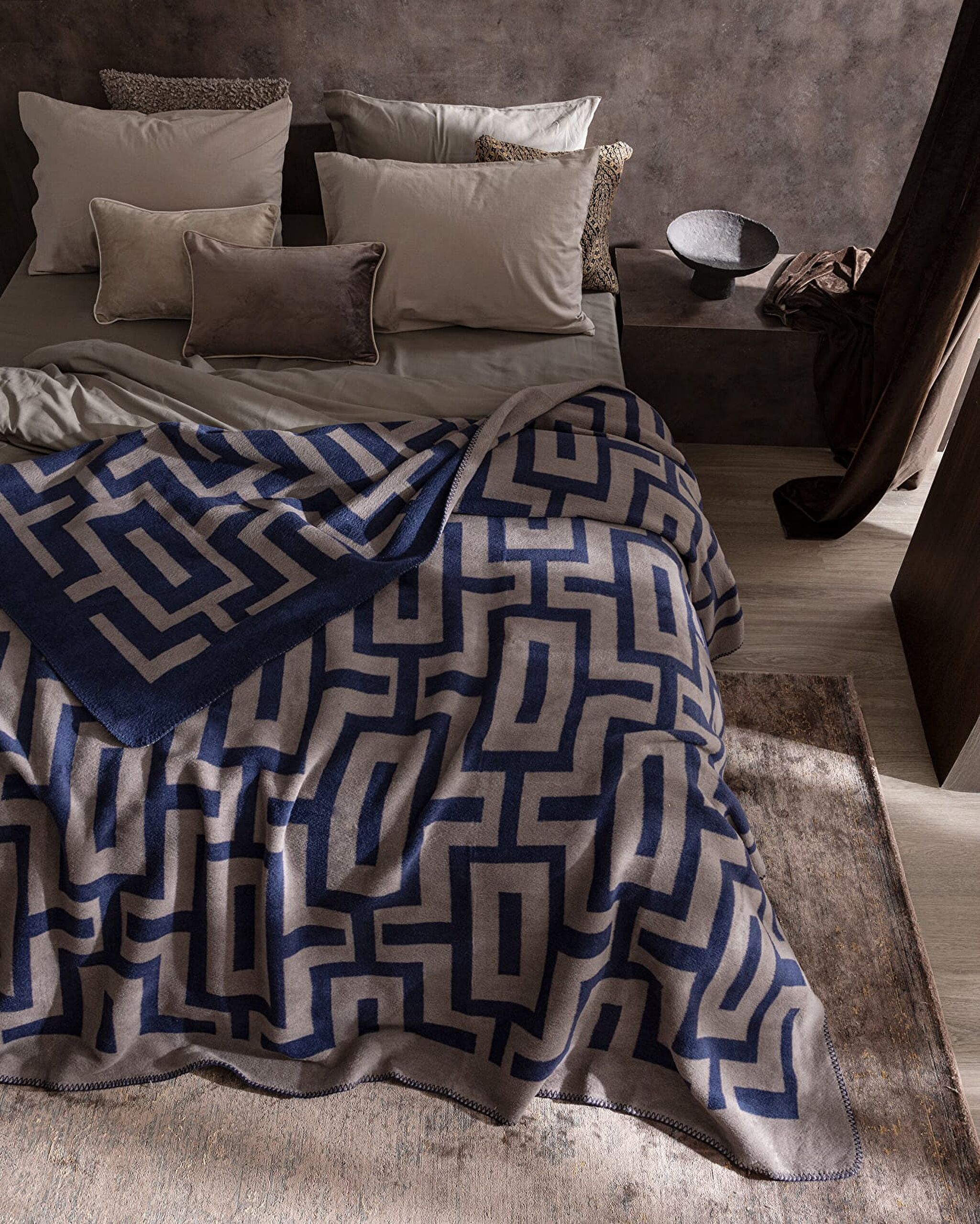 Corveau Jakarlı Pamuklu Battaniye - 3