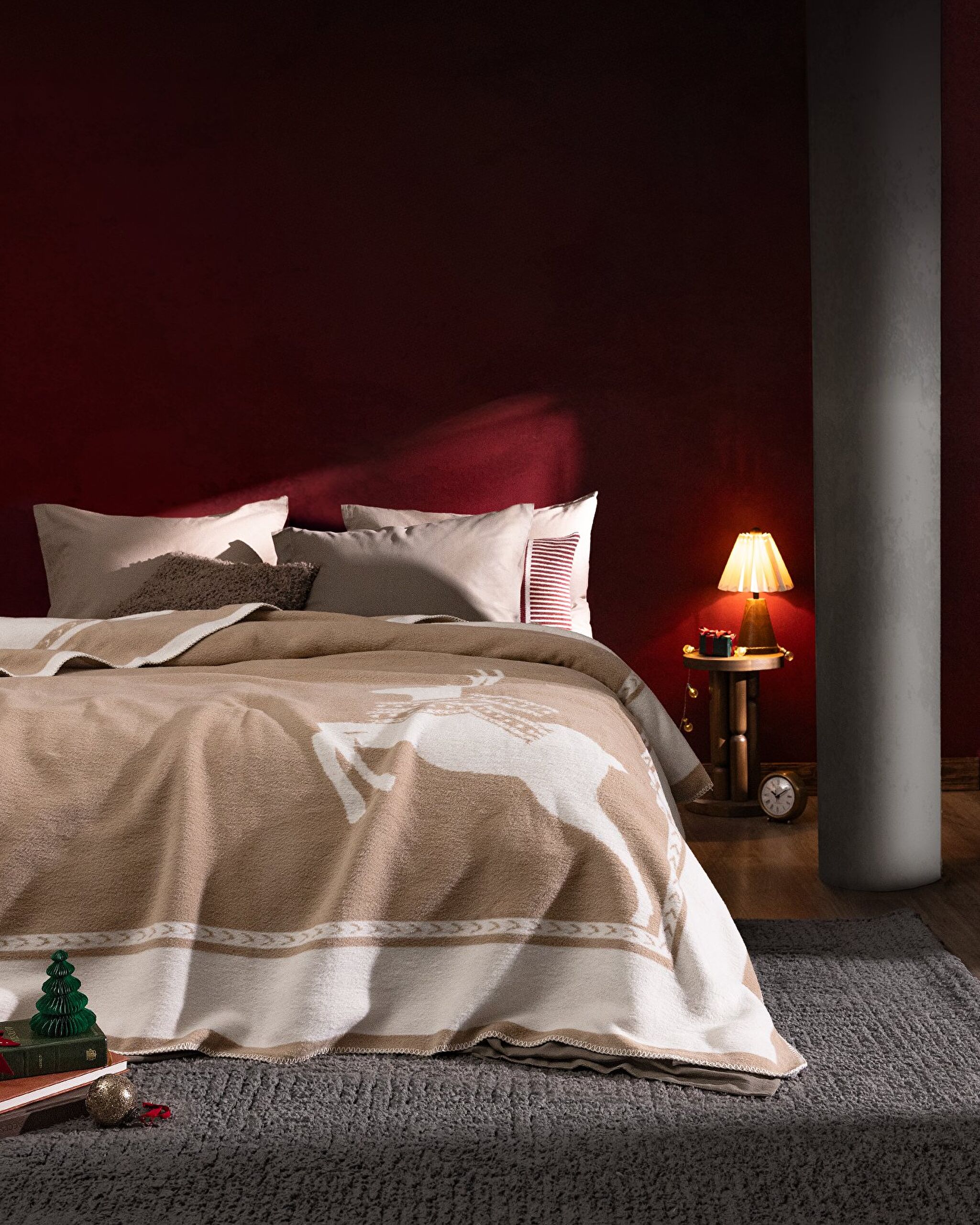 Mozal Jakarlı Pamuklu Battaniye - 0