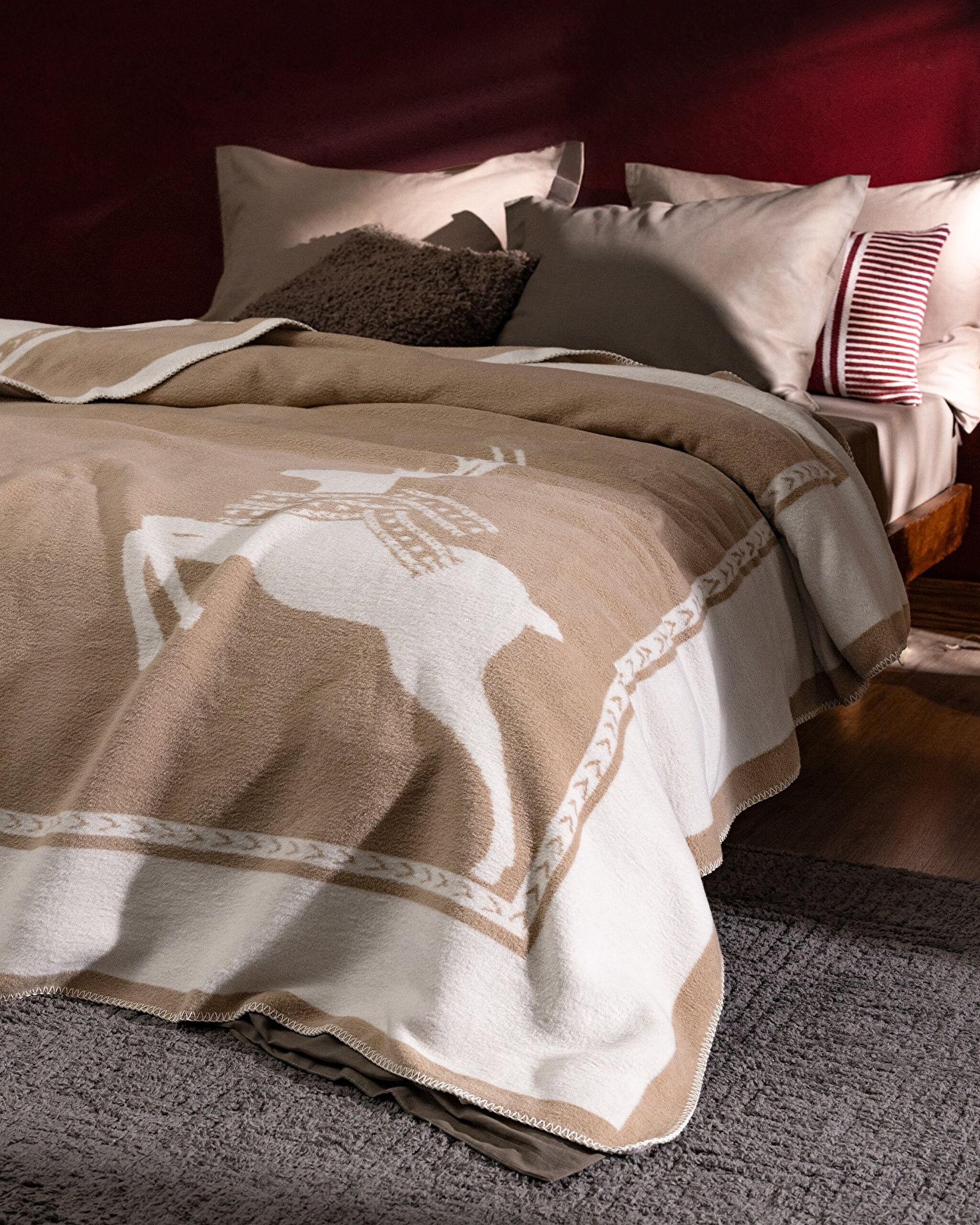 Mozal Jakarlı Pamuklu Battaniye - 1