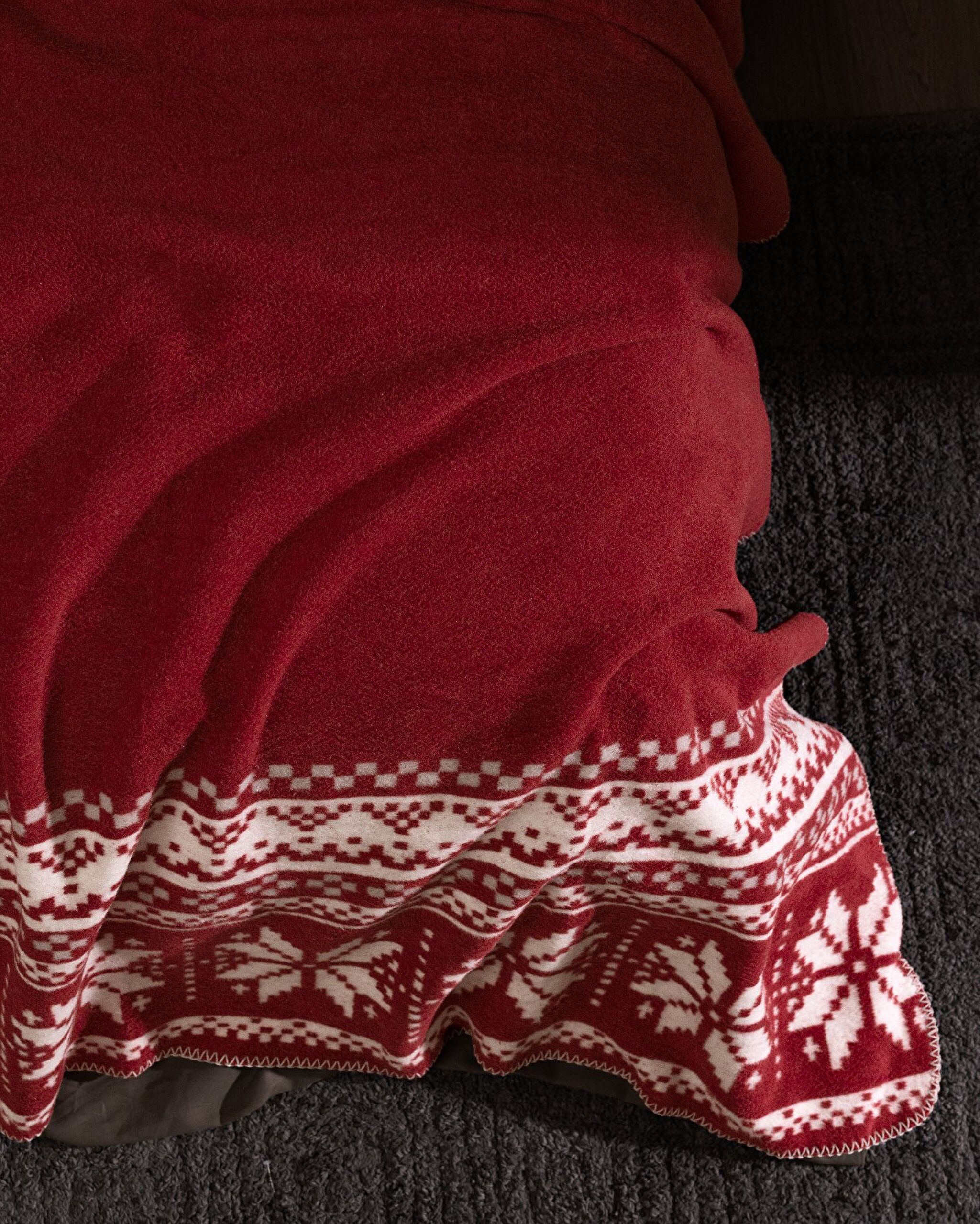 Caumel Jakarlı Pamuklu Battaniye - 4