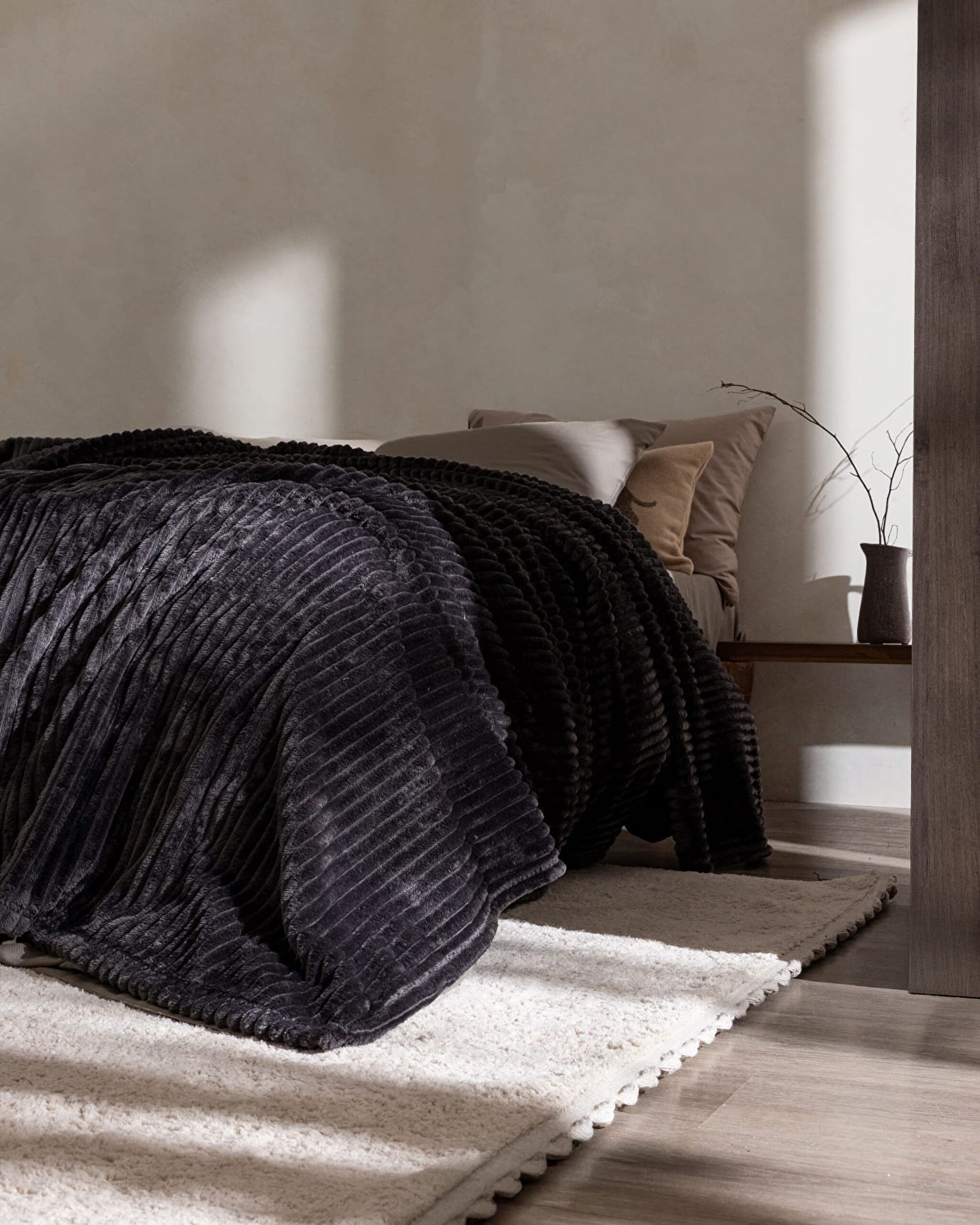 Corbeau Wellsoft Düz  Battaniye - 2