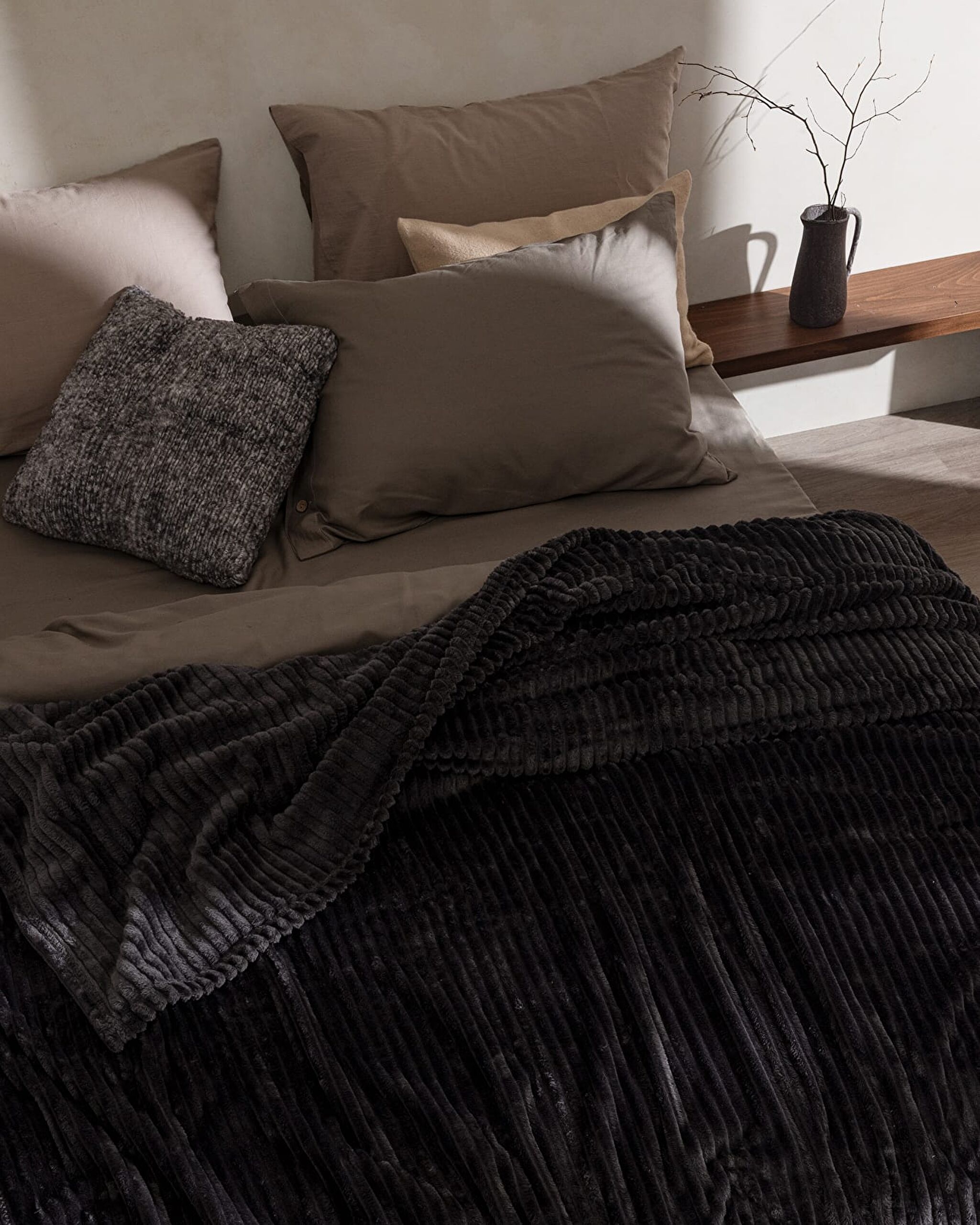 Corbeau Wellsoft Düz  Battaniye - 1