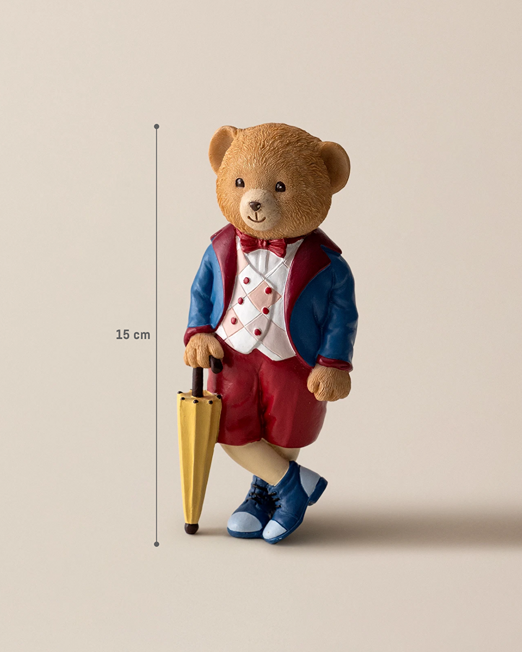 Colin Figurine - Navy Blue/Claret Red - 5