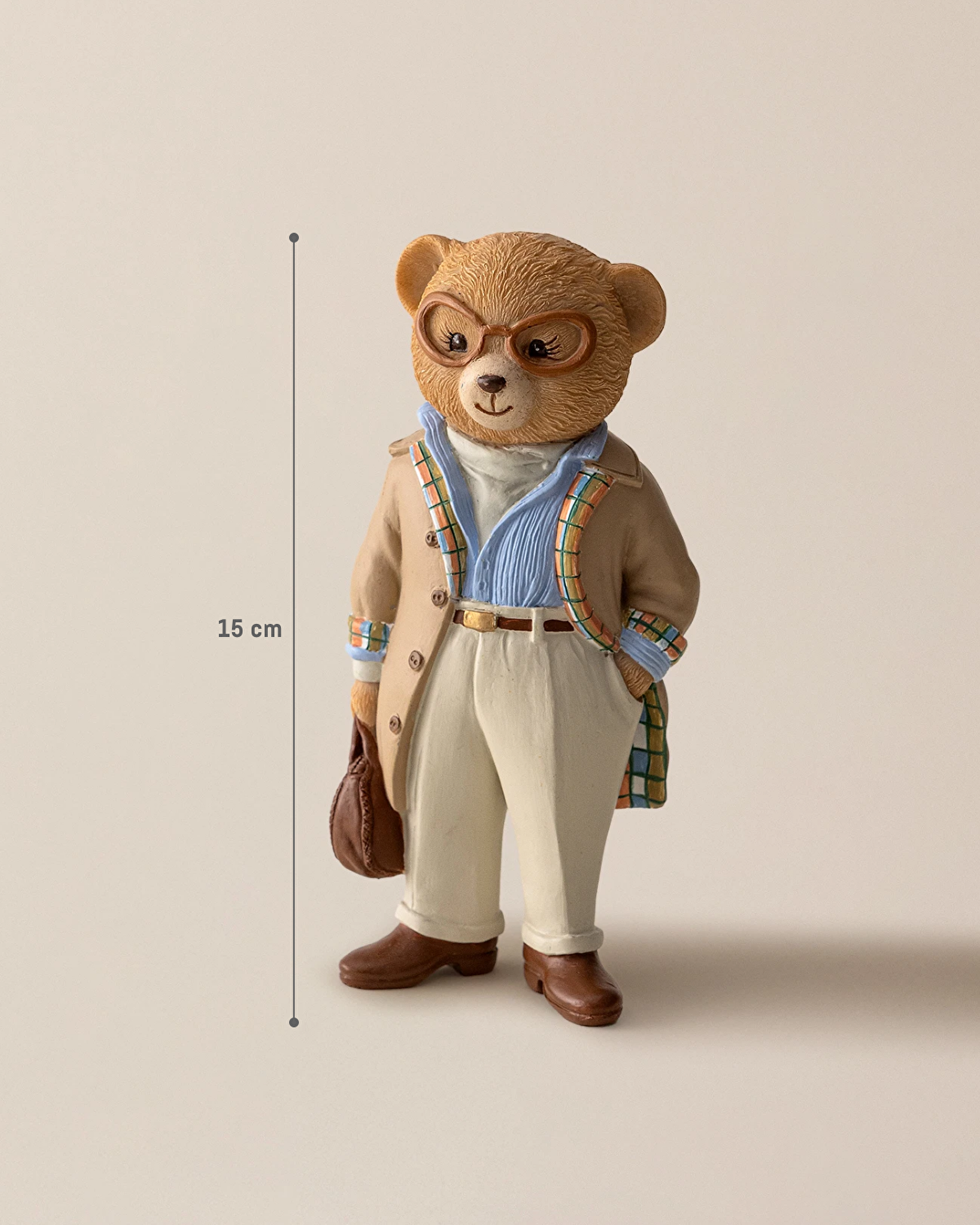 Figurine Bonny - Beige/Bleu - 5