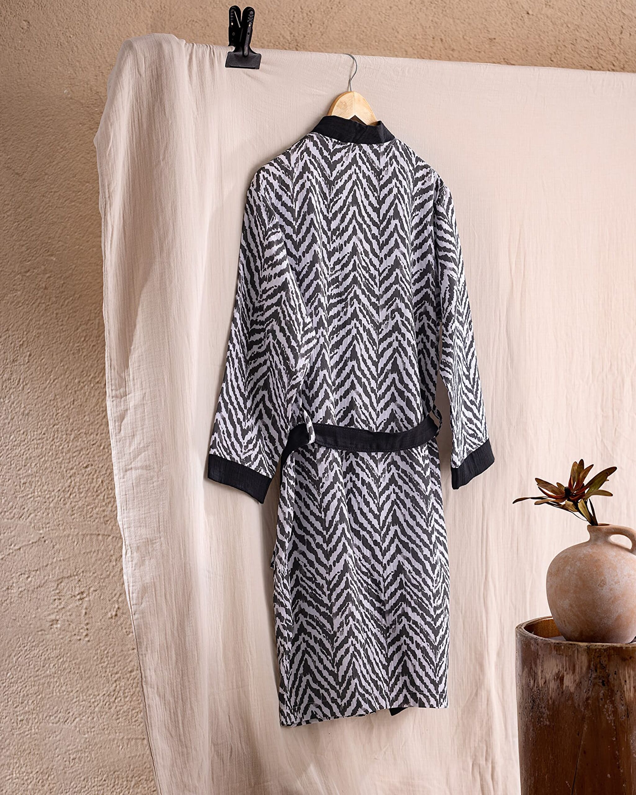 Adrianne Muslin Bathrobe - 1