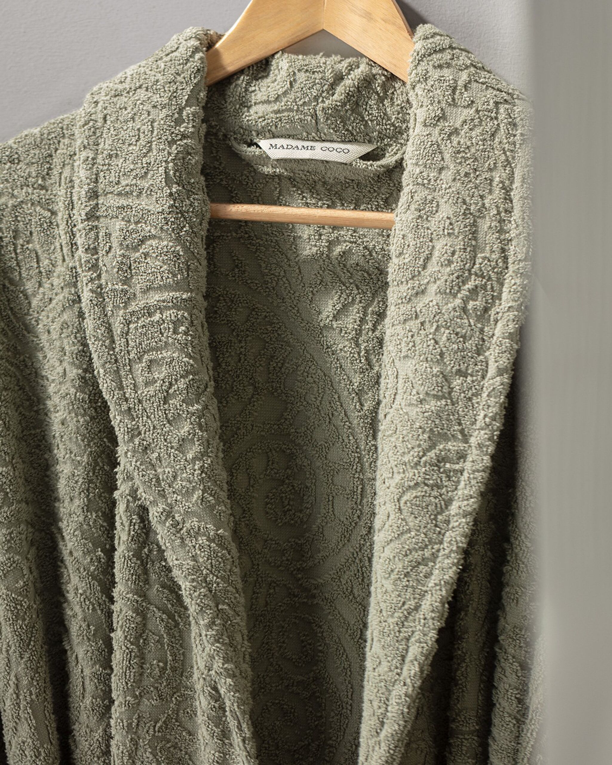 Bernay Jacquard-schalkragen Unisex-bademantel - 2