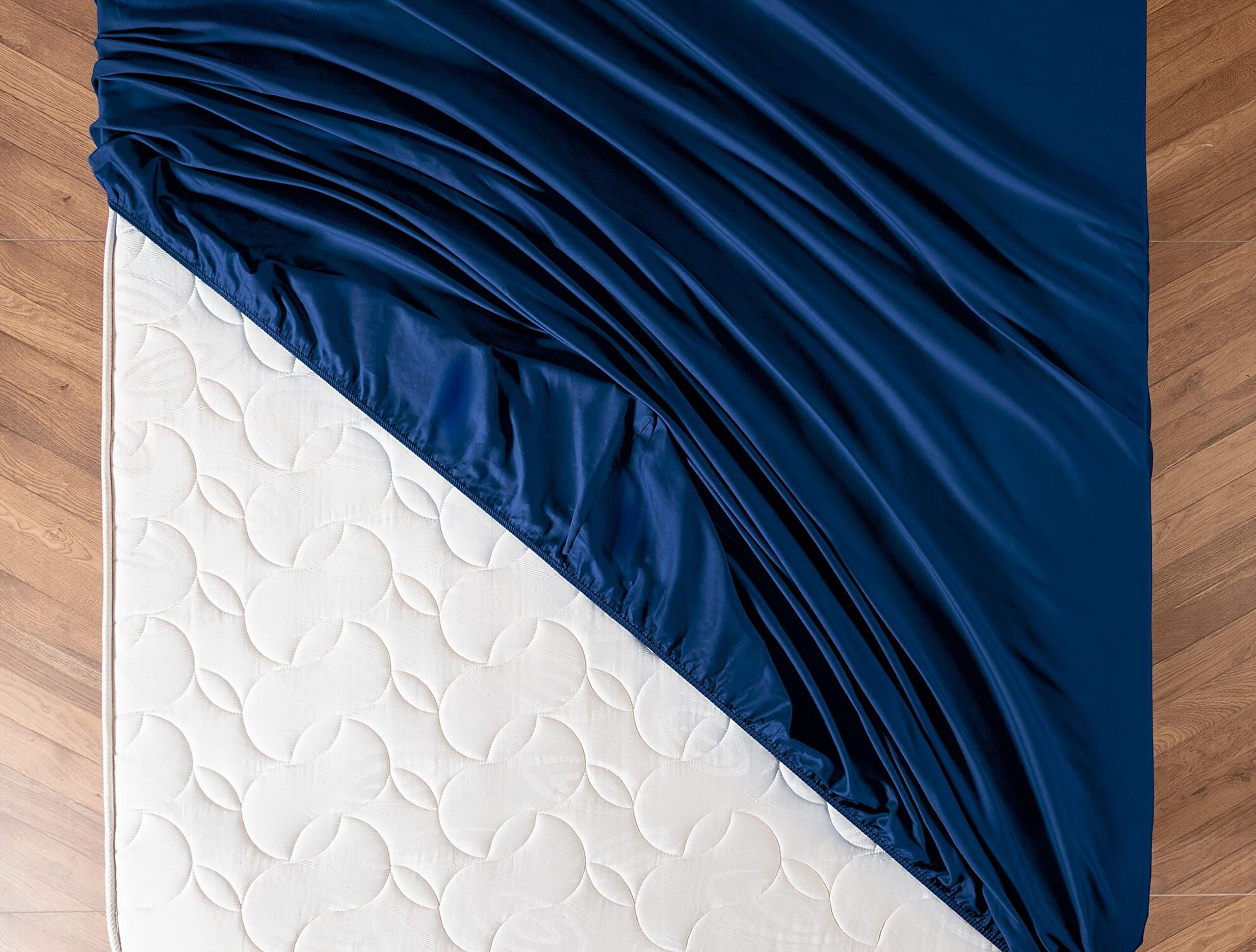 Ciel Satin Einfaches Blatt - 0