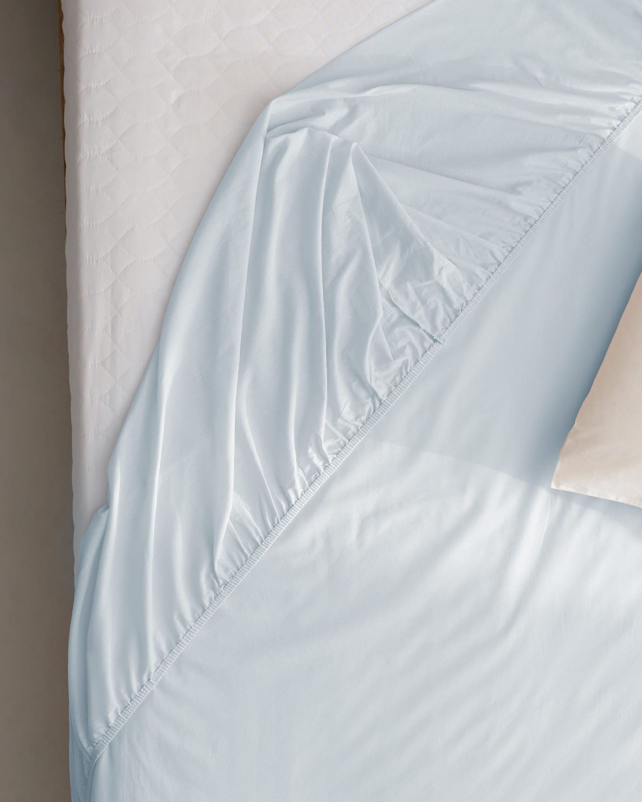 Manon Double 100% Cotton Ranforce Fitted Sheet - Blue - 2