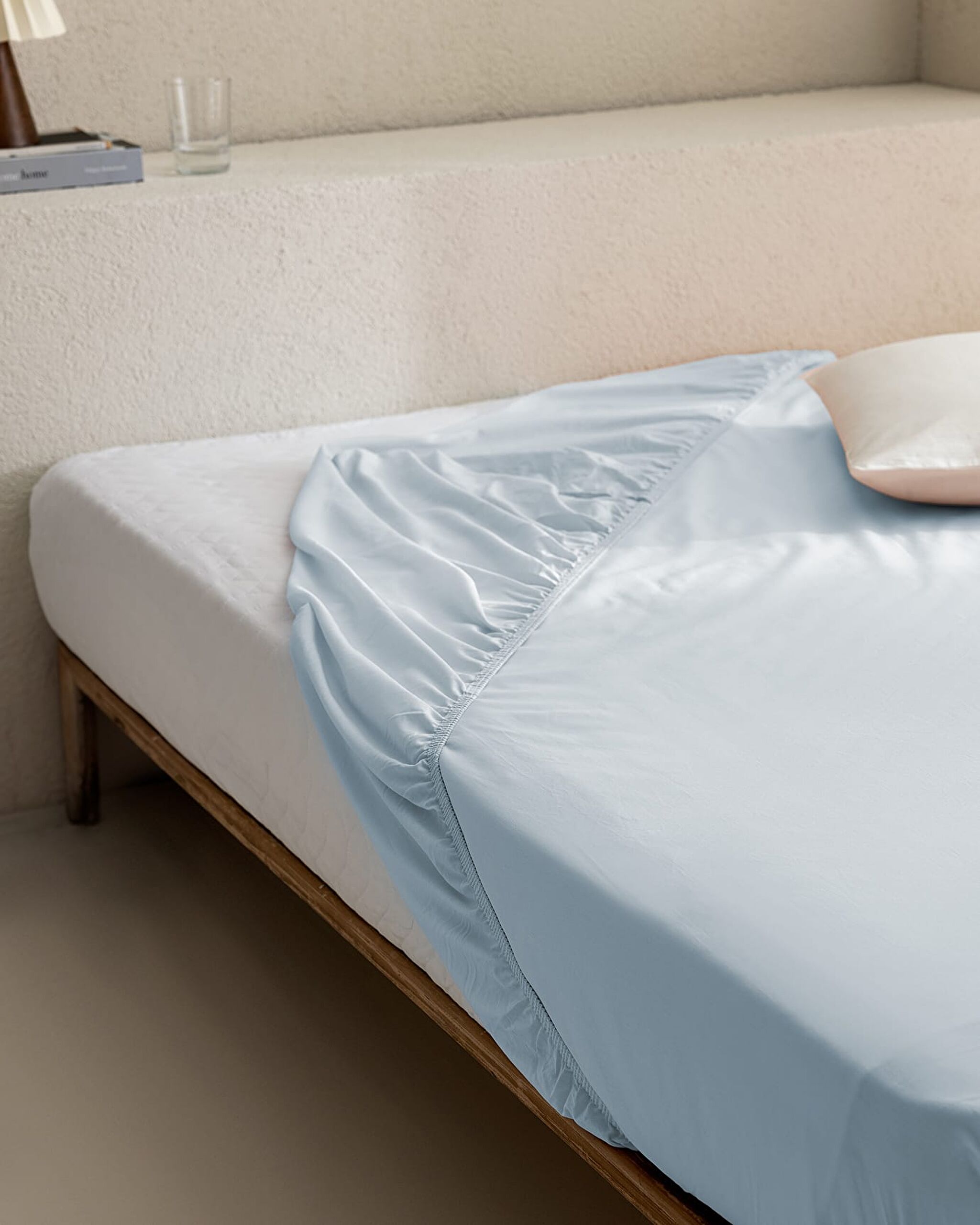 Manon Double 100% Cotton Ranforce Fitted Sheet - Blue - 0