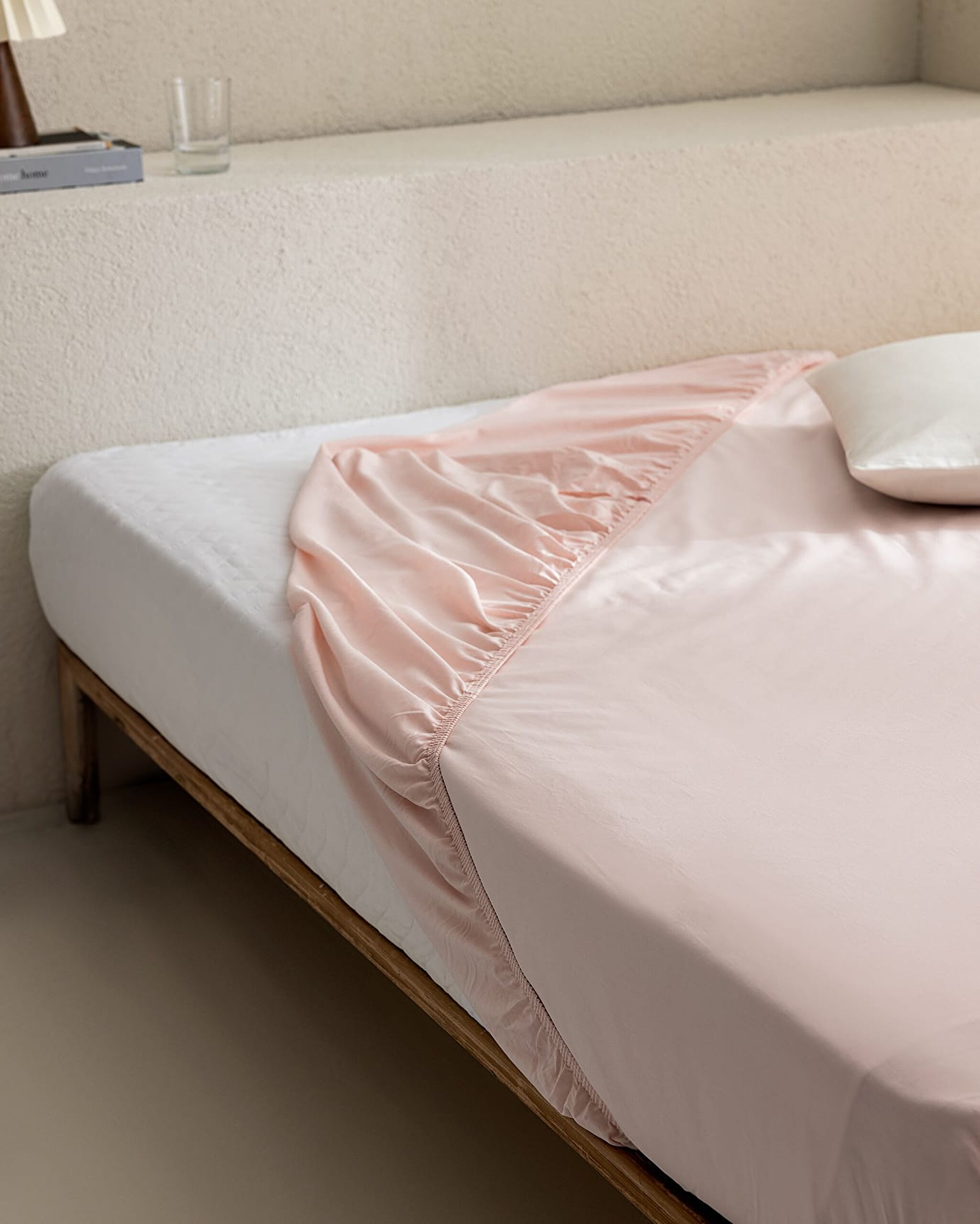 Manon Double 100% Cotton Ranforce Fitted Sheet - Light Powder - 0