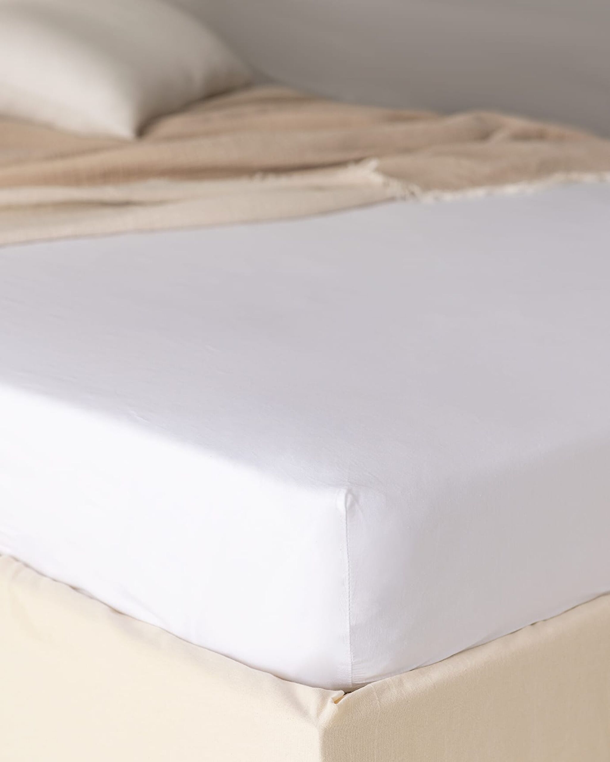 Belle Single Plus Elastic Bamboo Sheet - White - 0