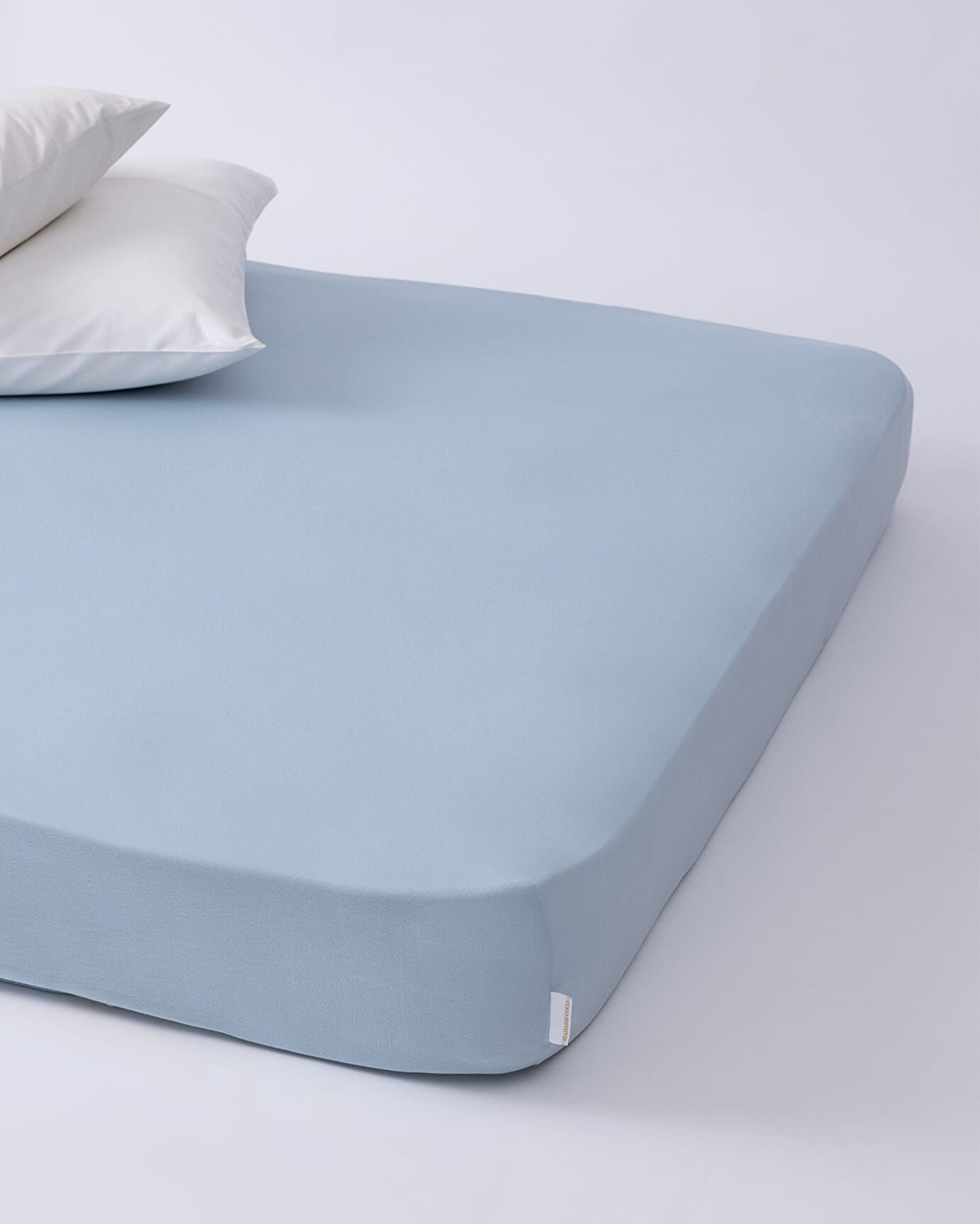 Drap Double Élastique en Bambou Belle - Bleu - 1