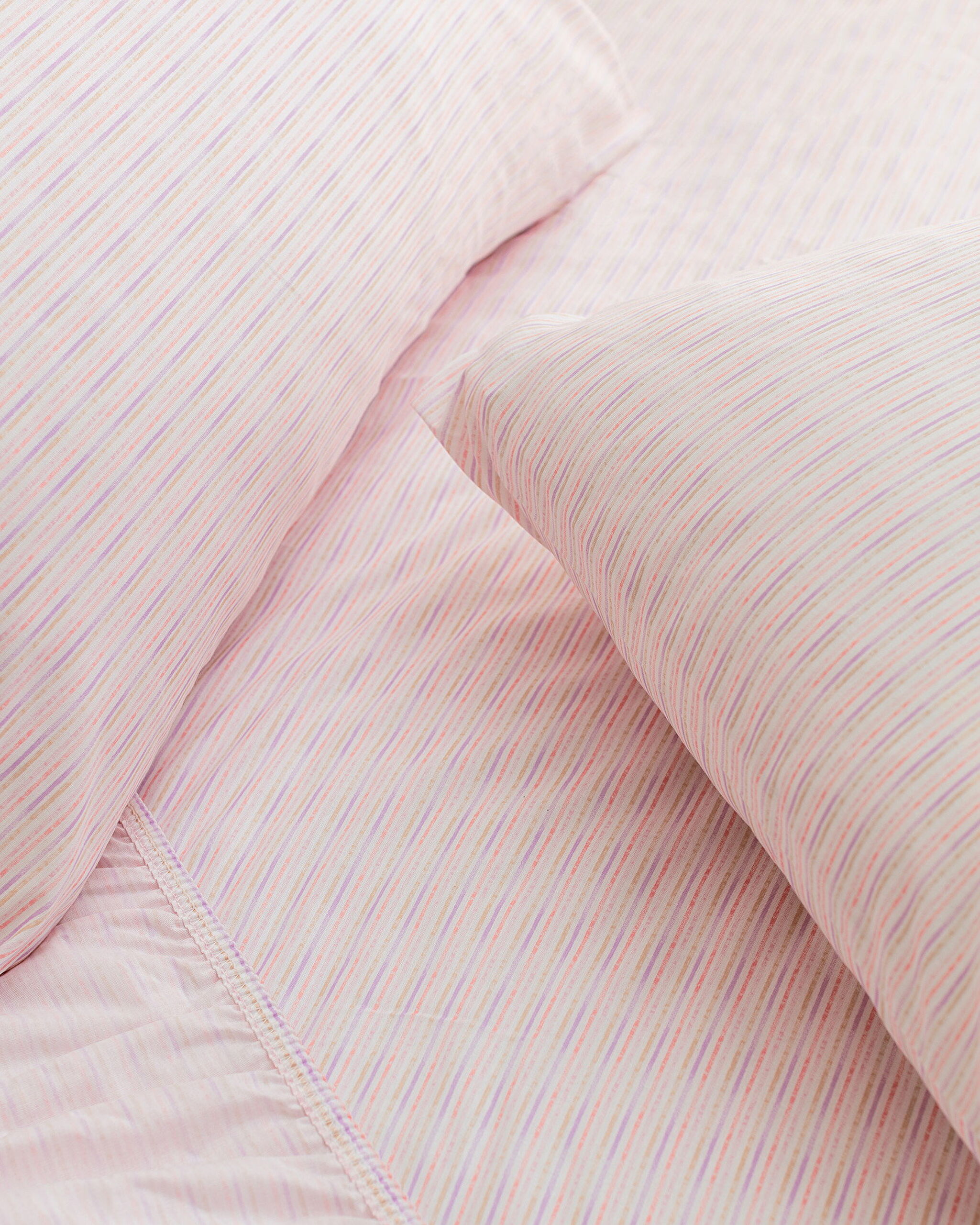 Carlo Double 100% Cotton Printed Ranforce Fitted Sheet Set - Pomegranate Flower - 4