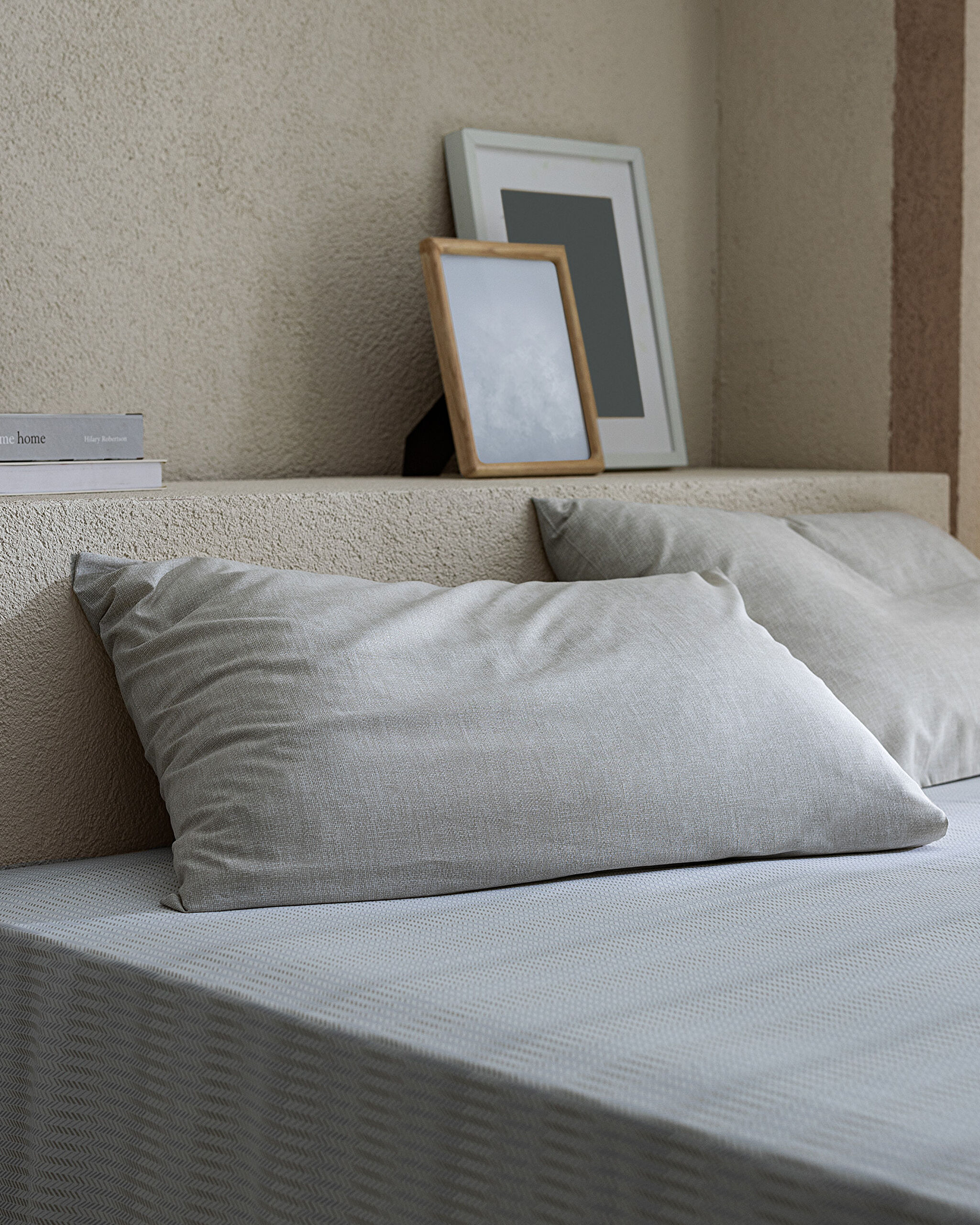 Parure de draps simple en coton Delrico - Beige - 2