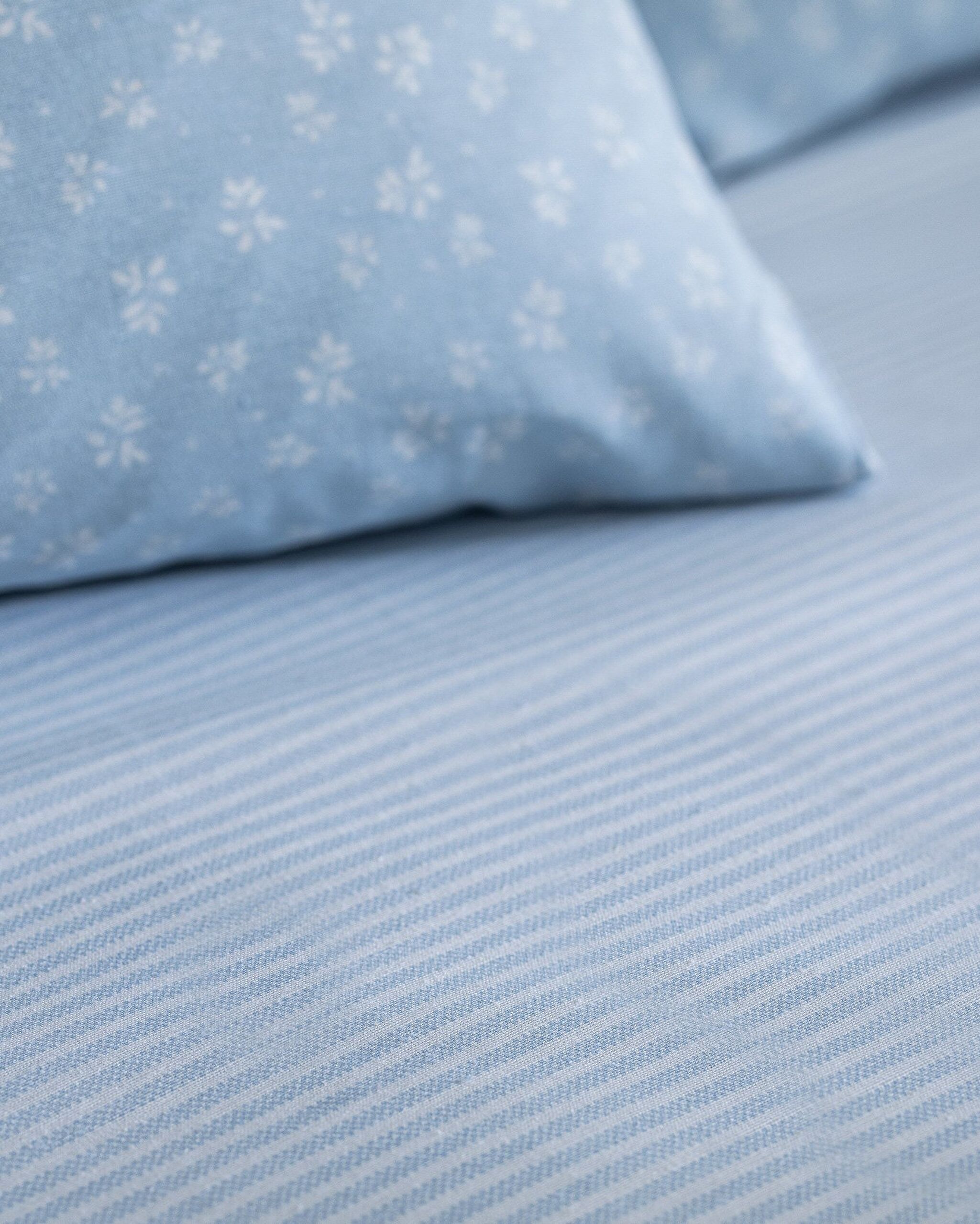 Marlie Single Cotton Sheet Set - Blue - 5