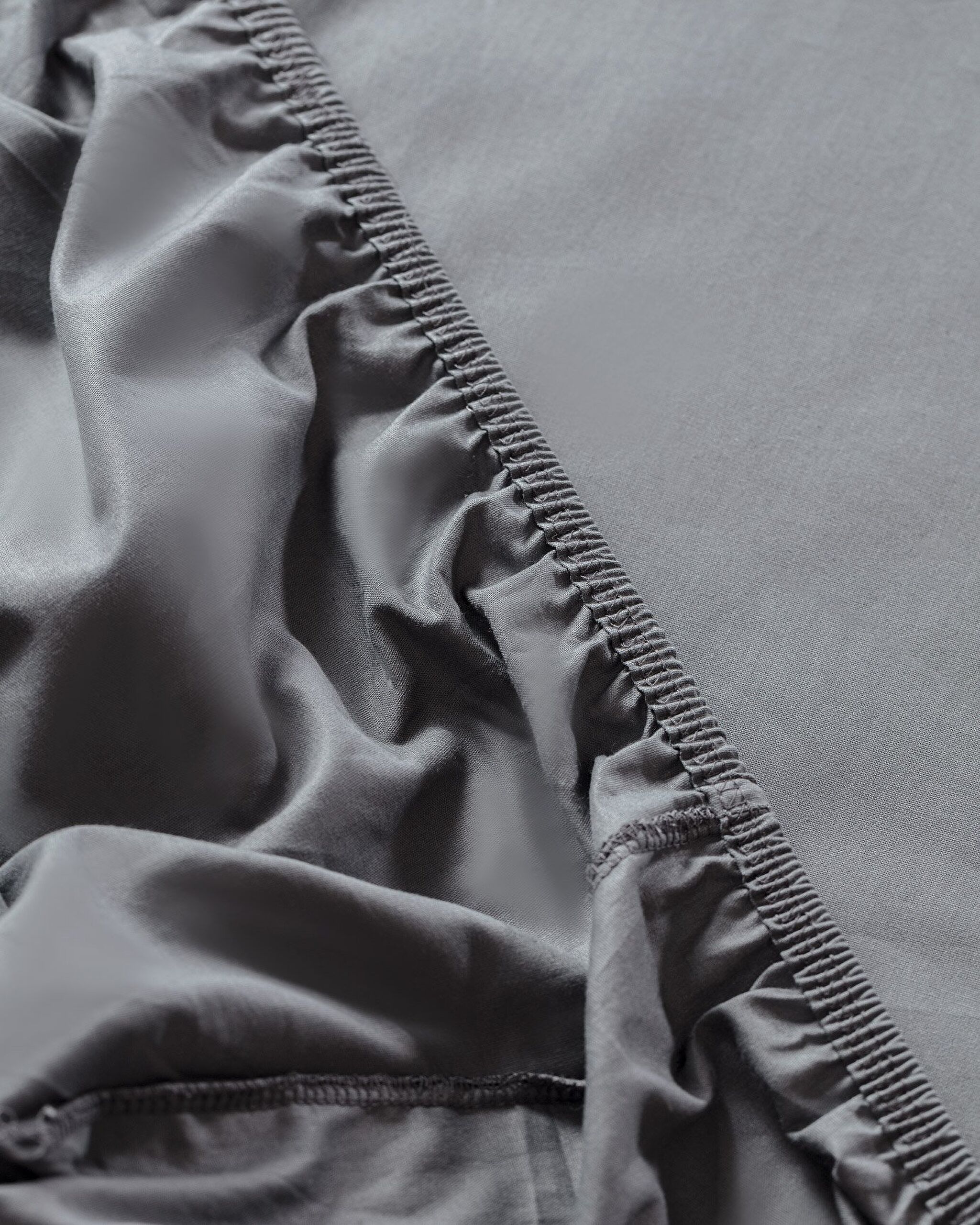 Parure de draps-housses Manon 100 % coton Ranforce - Anthracite - 2