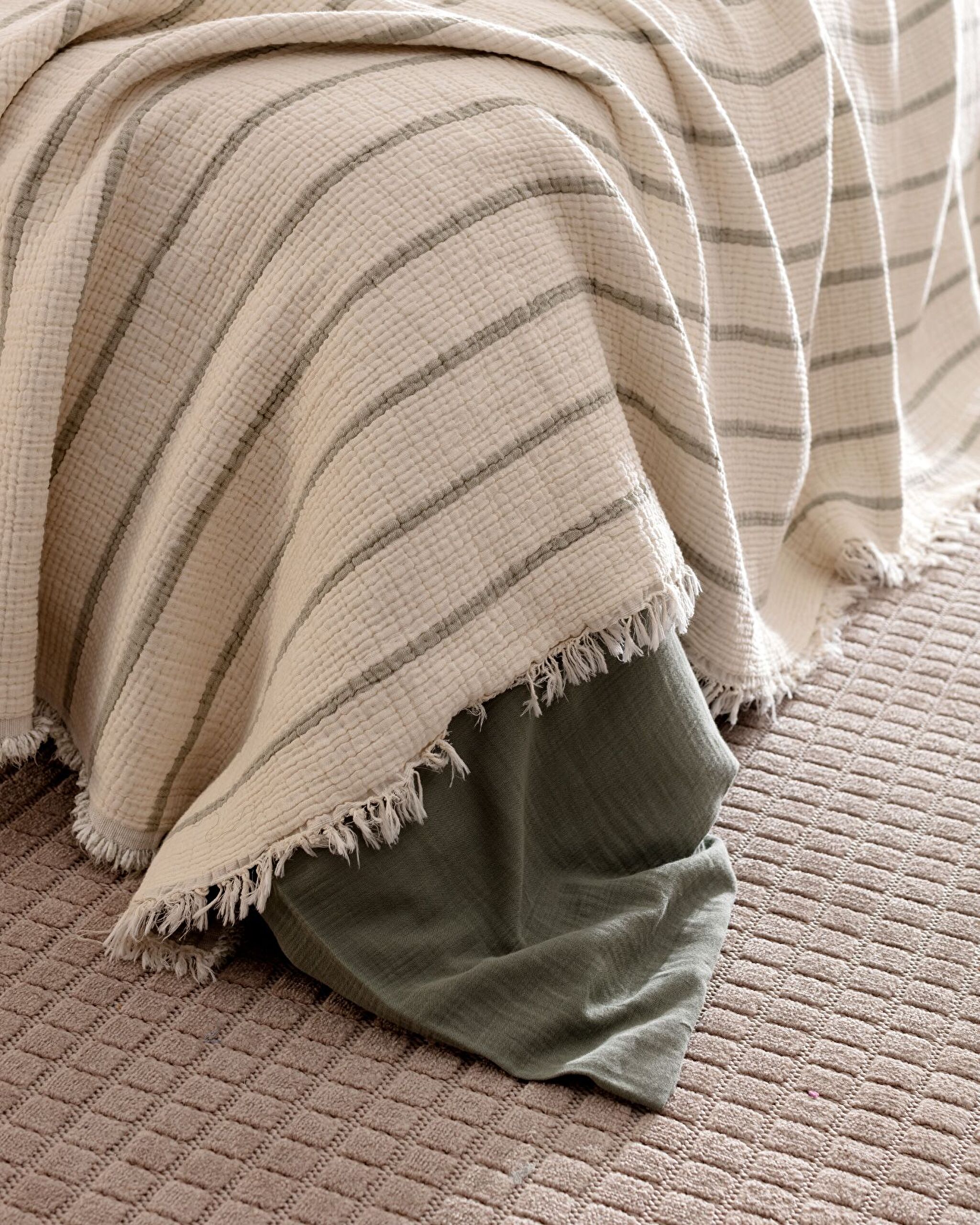 Ensemble de dot 8 pièces Marguerite - Kaki/Écru - 2