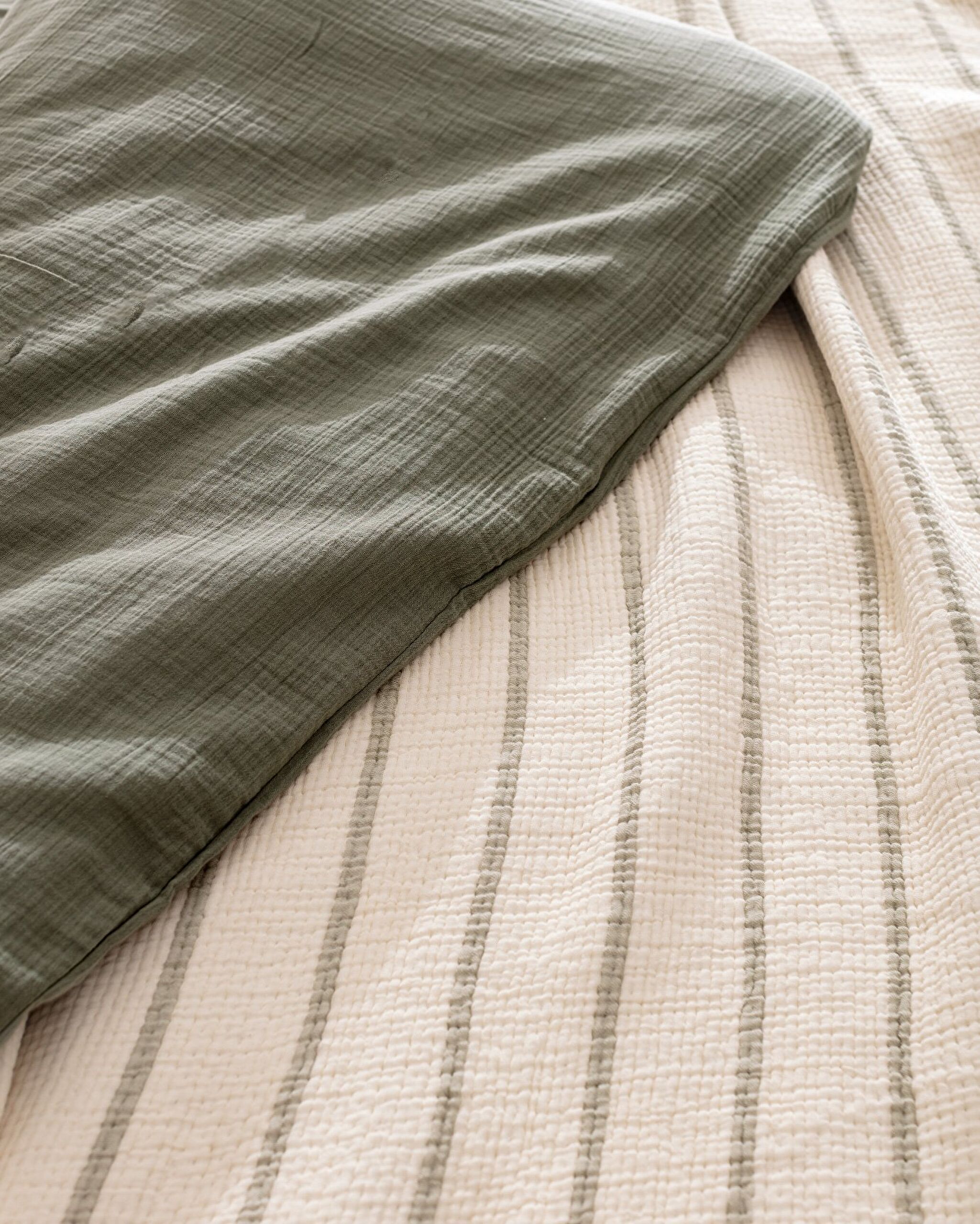 Ensemble de dot 8 pièces Marguerite - Kaki/Écru - 6